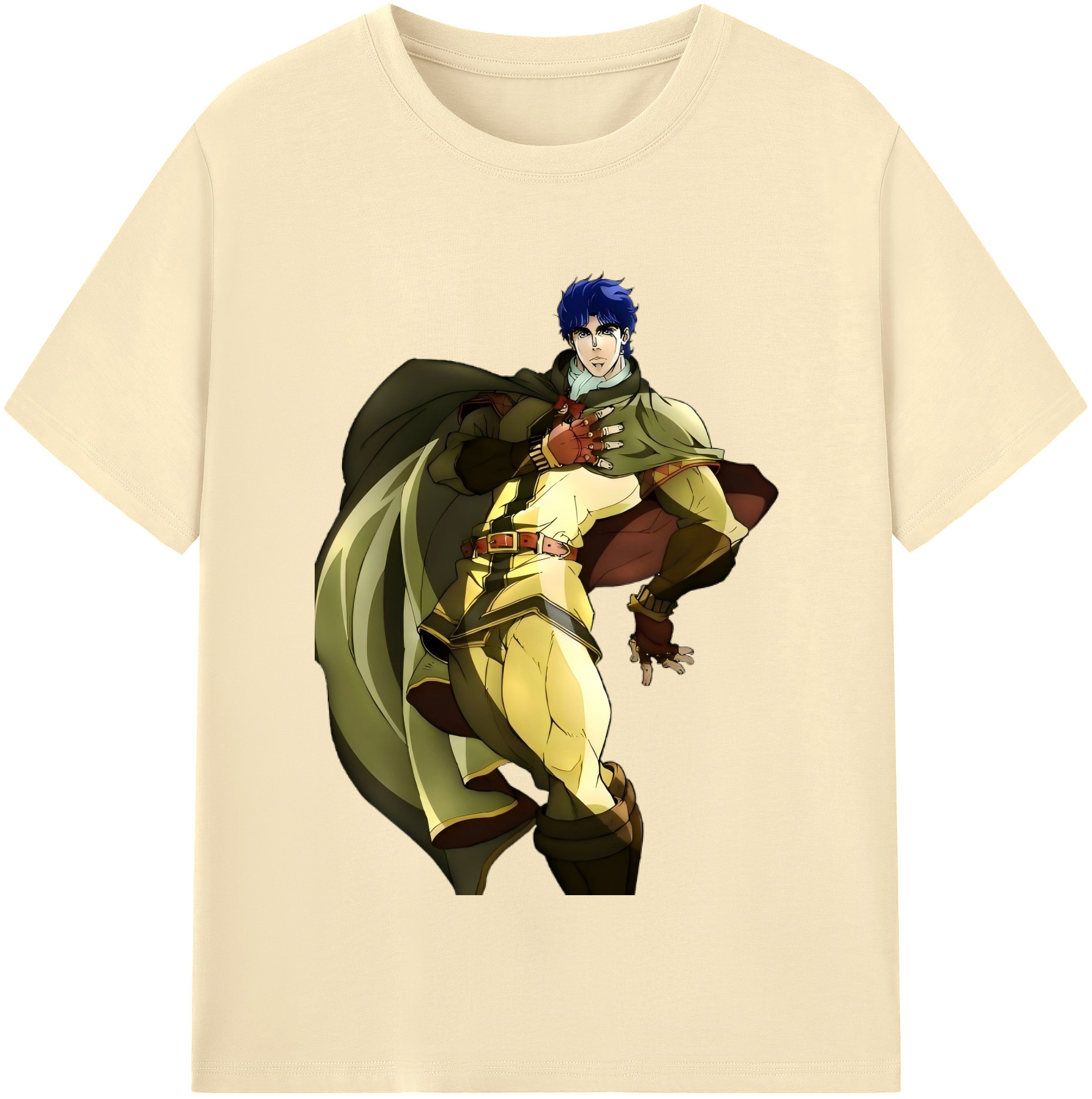 （画像用） ジョジョの奇妙な冒険 /ジョナサン?ジョースター JoJo's Bizarre Adventure Jonathan Joestar 綿100％半袖Tシャツ（フロントプリント）