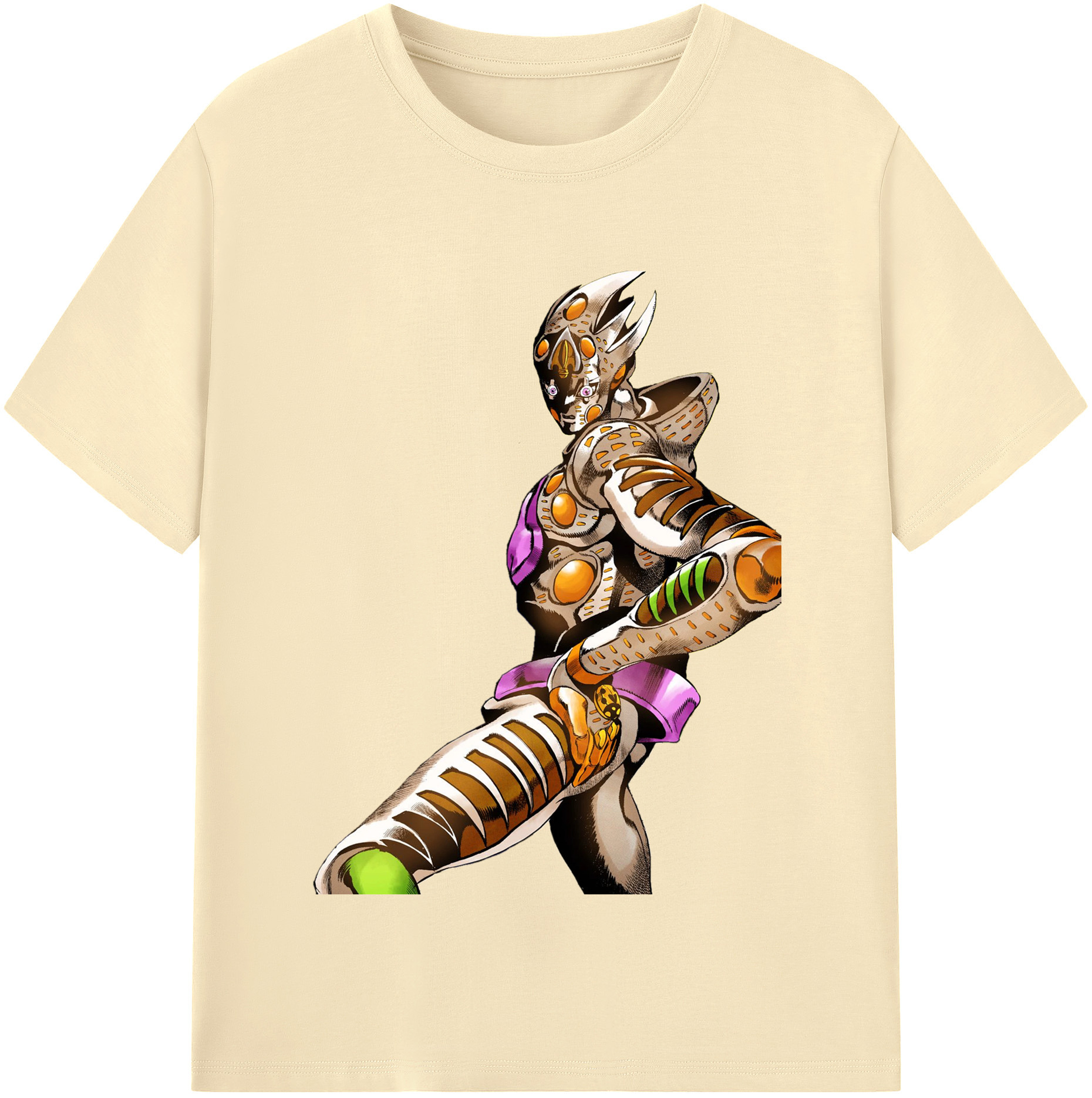 （画像用） ジョジョの奇妙な冒険 ジョルノ?ジョバァーナ JoJo's Bizarre Adventure Giorno Giovanna 綿100％半袖Tシャツ（フロントプリント）