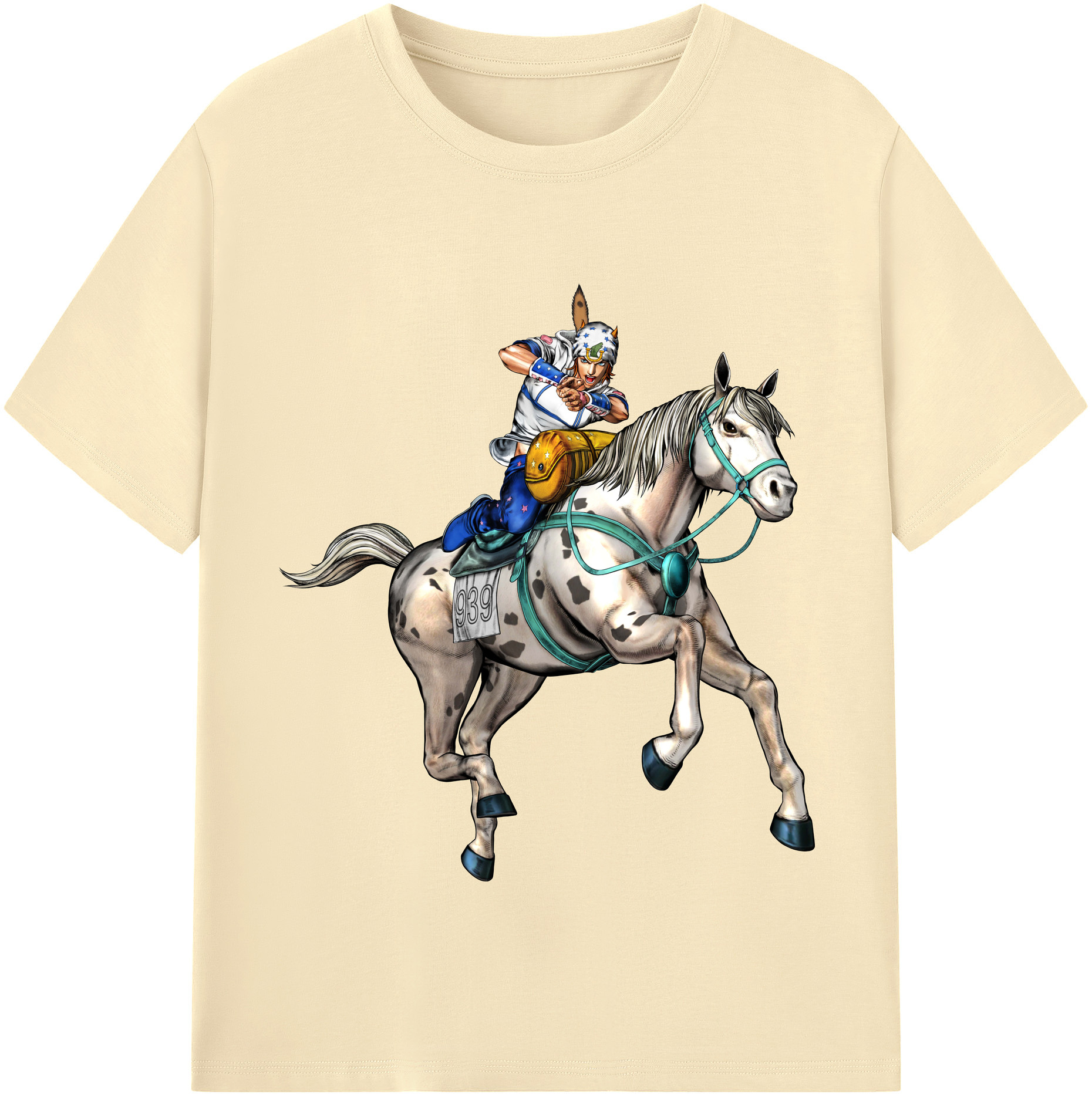 （画像用） ジョジョの奇妙な冒険 ジョナサン?ジョースター JoJo's Bizarre Adventure Jonathan Joestar 綿100％半袖Tシャツ（フロントプリント）