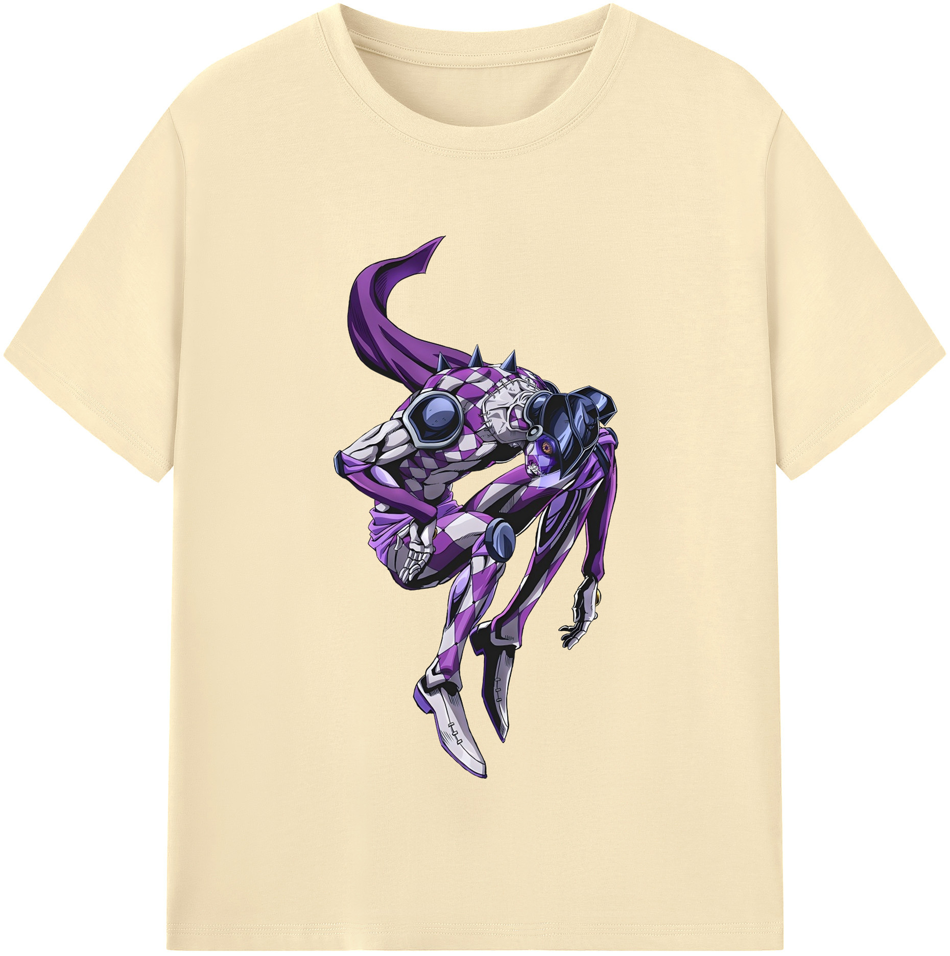 （画像用） ジョジョの奇妙な冒険 パンナコッタ?フー JoJo's Bizarre Adventure Pannacotta Fugo 綿100％半袖Tシャツ（フロントプリント）