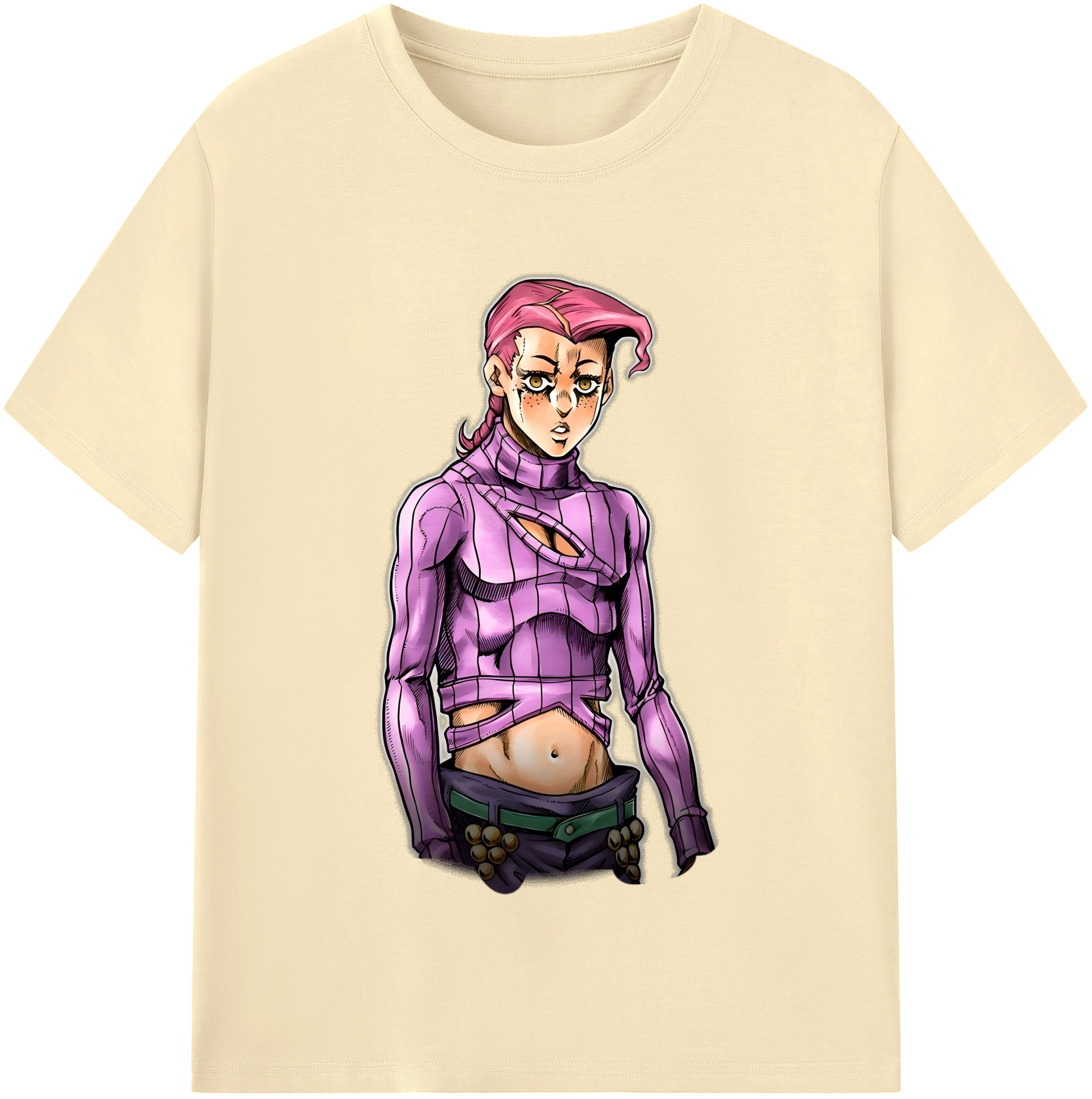 （画像用） ジョジョの奇妙な冒険 ビネガー?ドッピオ JoJo's Bizarre Adventure Vinegar Doppio 綿100％半袖Tシャツ（フロントプリント）