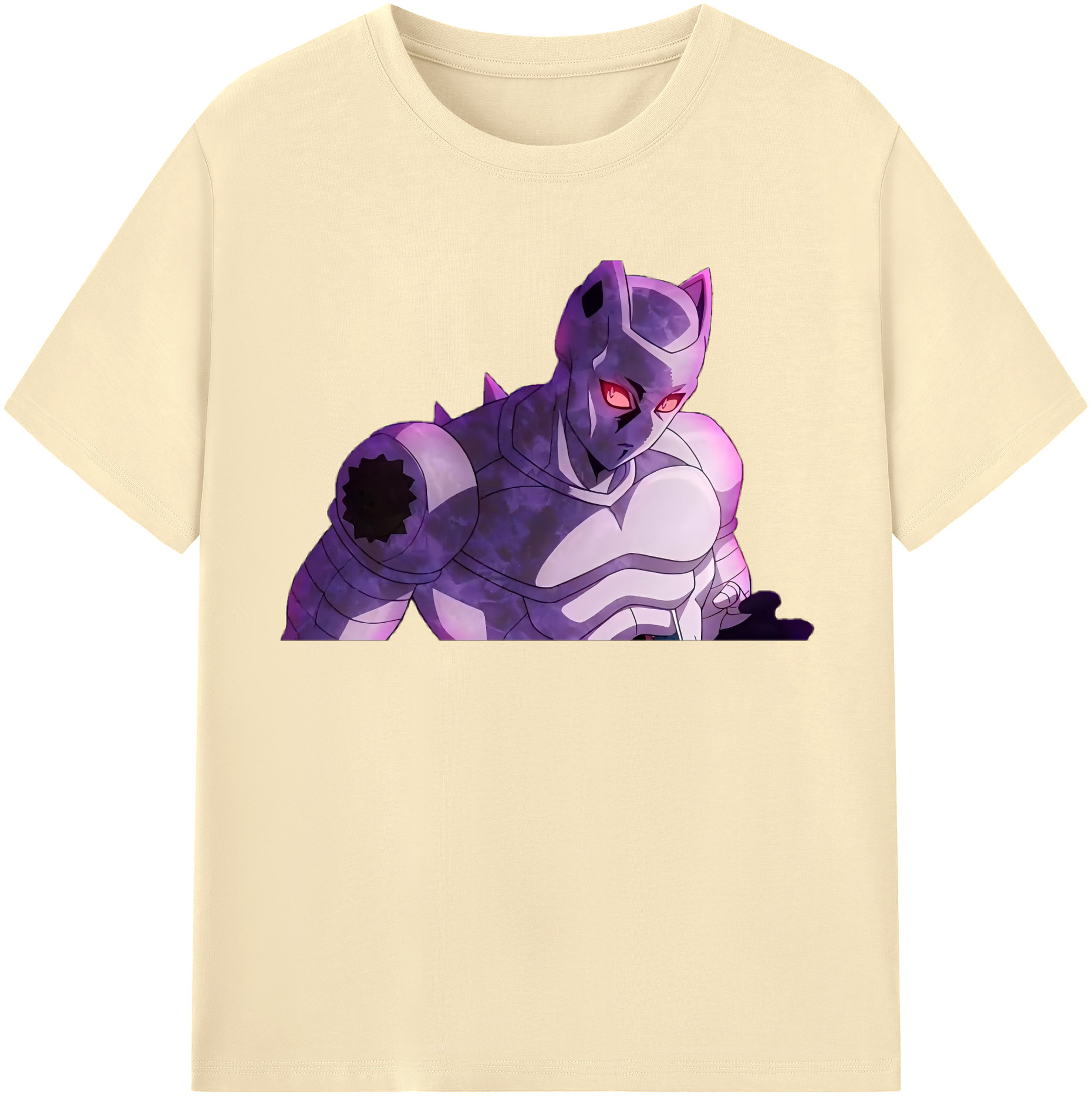 （画像用） ジョジョの奇妙な冒険 きら よしかげ JoJo's Bizarre Adventure Kira Yoshikage 綿100％半袖Tシャツ（フロントプリント）