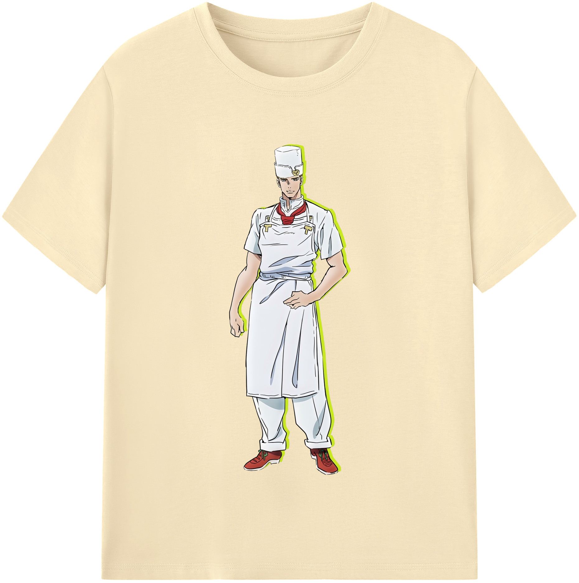 （画像用） ジョジョの奇妙な冒険 Tonio Trussardi JoJo's Bizarre Adventure トニオ?トラッサルディ 綿100％半袖Tシャツ（フロントプリント）