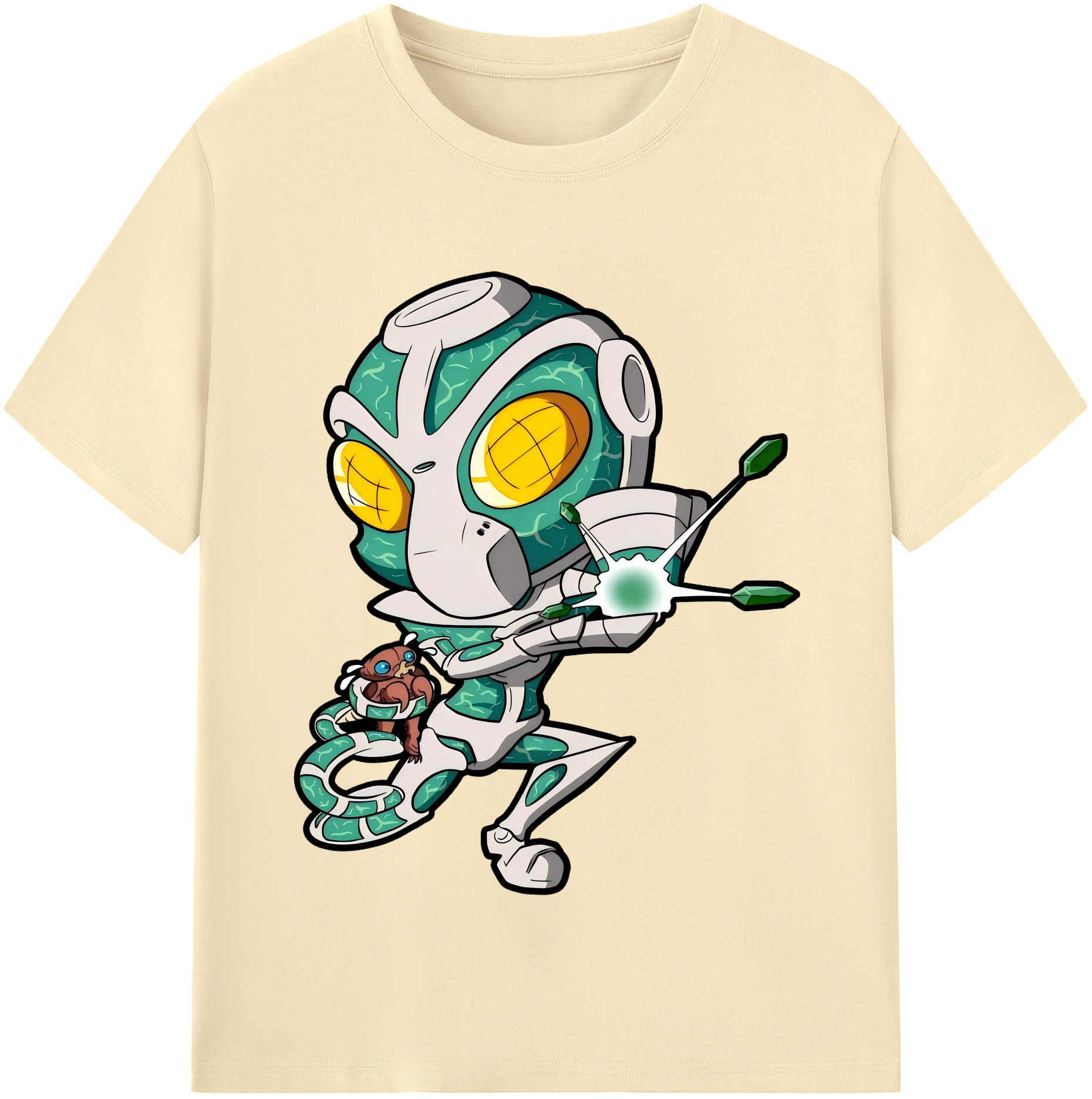 （画像用） ジョジョの奇妙な冒険 花京院 典明（かきょういん のりあき） JoJo's Bizarre Adventure Kakyoin Noriaki 綿100％半袖Tシャツ（フロントプリント）