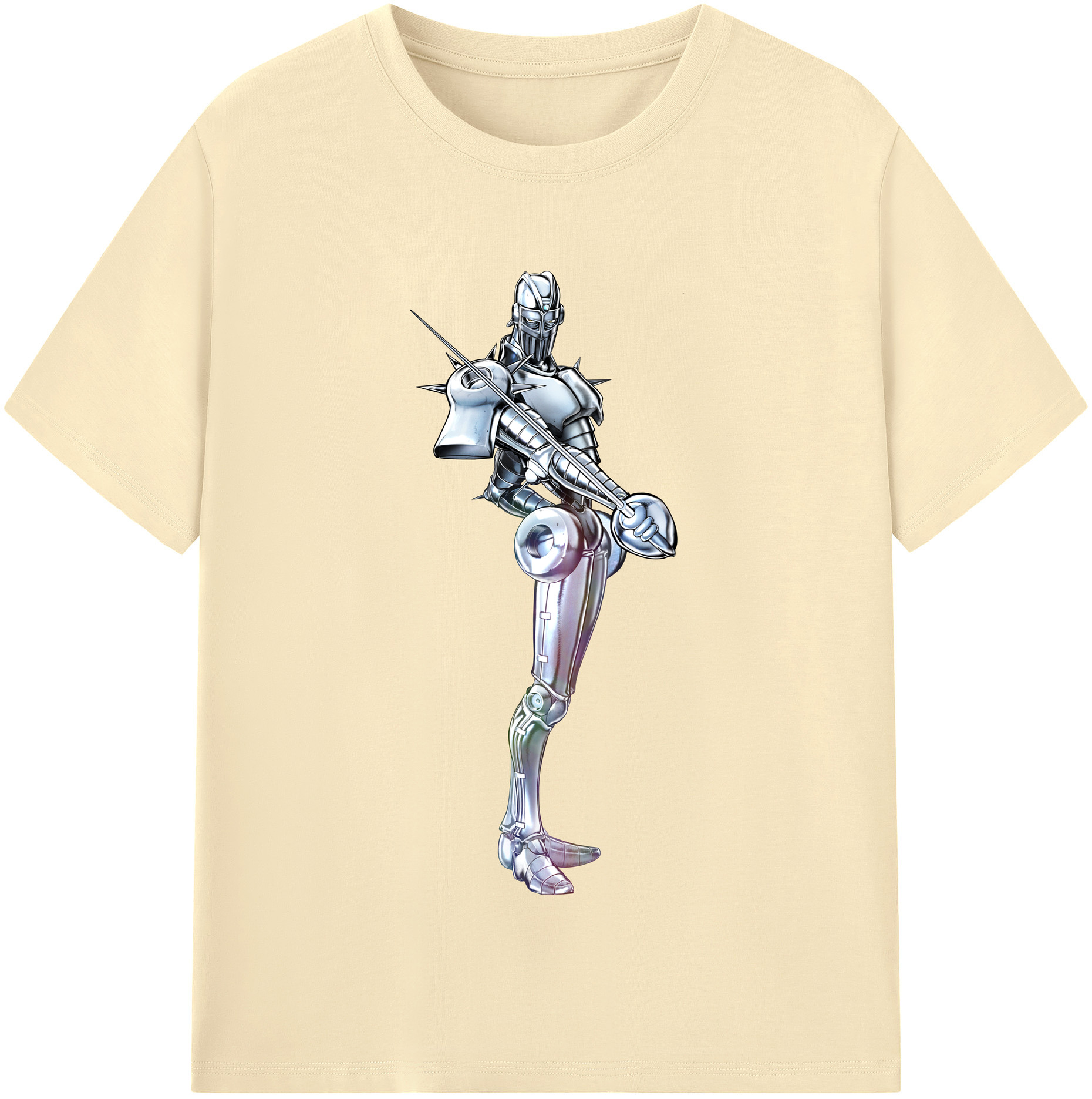 （画像用） ジョジョの奇妙な冒険 ジャン＝ピエール?ポルナレフ JoJo's Bizarre Adventure Jan Pierre Polnareff 綿100％半袖Tシャツ（フロントプリント）