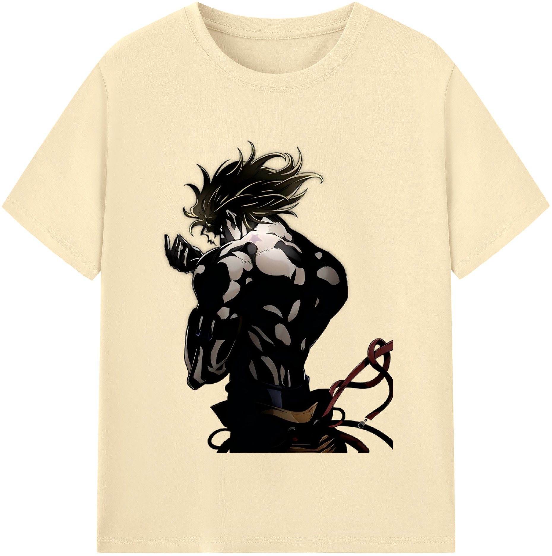 （画像用） ジョジョの奇妙な冒険 ディオ?ブランドー JoJo's Bizarre Adventure Dio Brando 綿100％半袖Tシャツ（フロントプリント）
