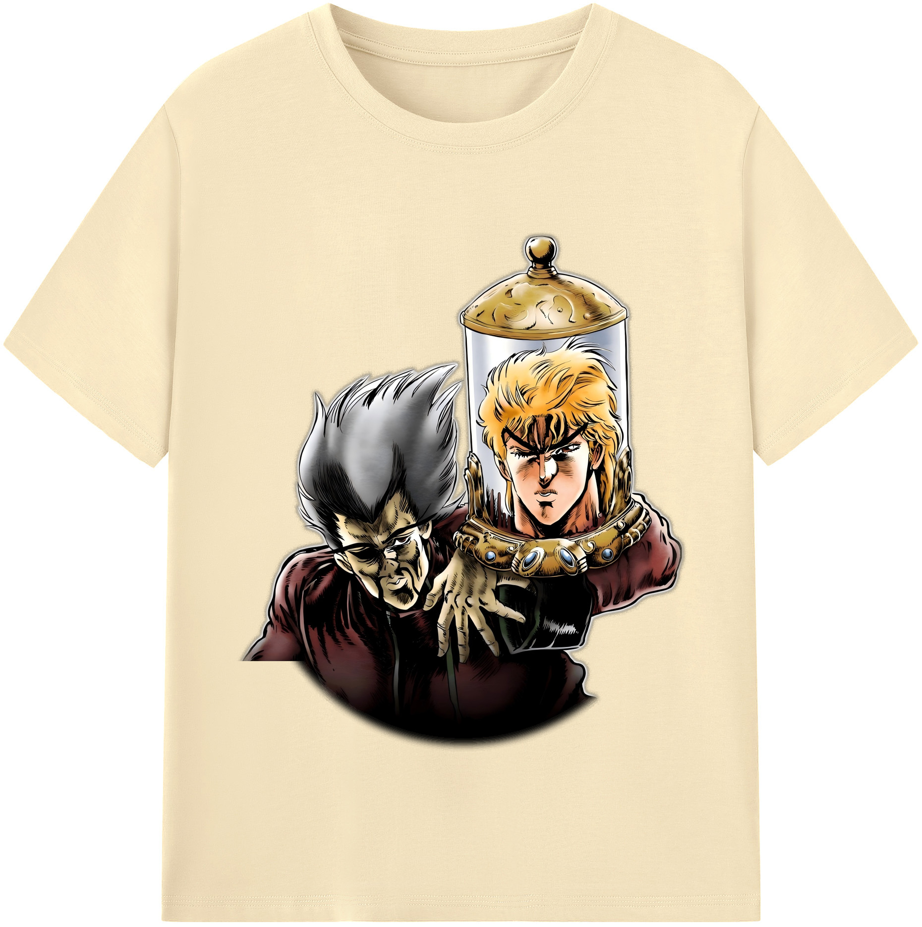 （画像用） ジョジョの奇妙な冒険 ディオ?ブランドー JoJo's Bizarre Adventure Dio Brando 綿100％半袖Tシャツ（フロントプリント）