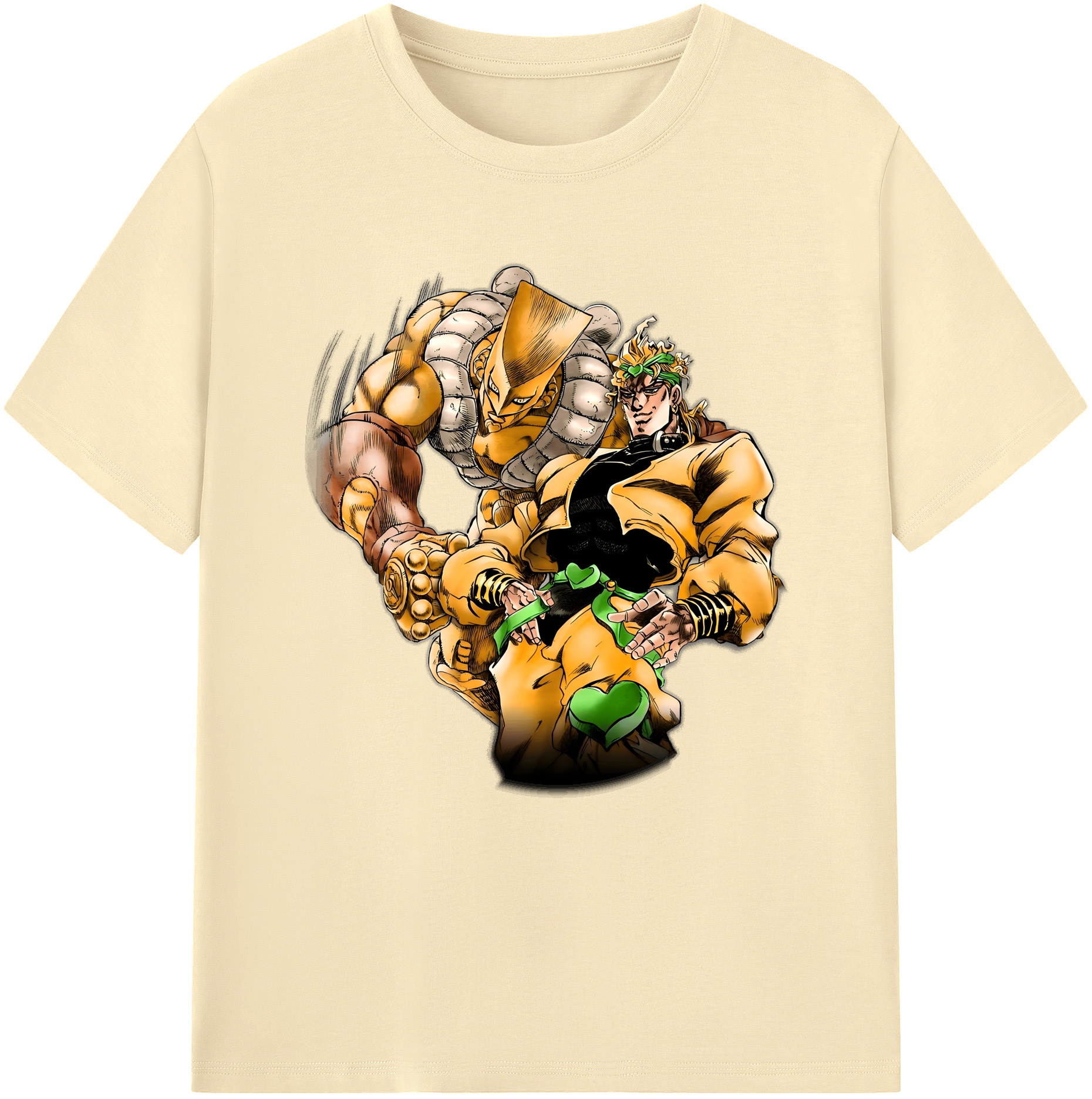 （画像用） ジョジョの奇妙な冒険 ディオ?ブランドー JoJo's Bizarre Adventure Dio Brando 綿100％半袖Tシャツ（フロントプリント）