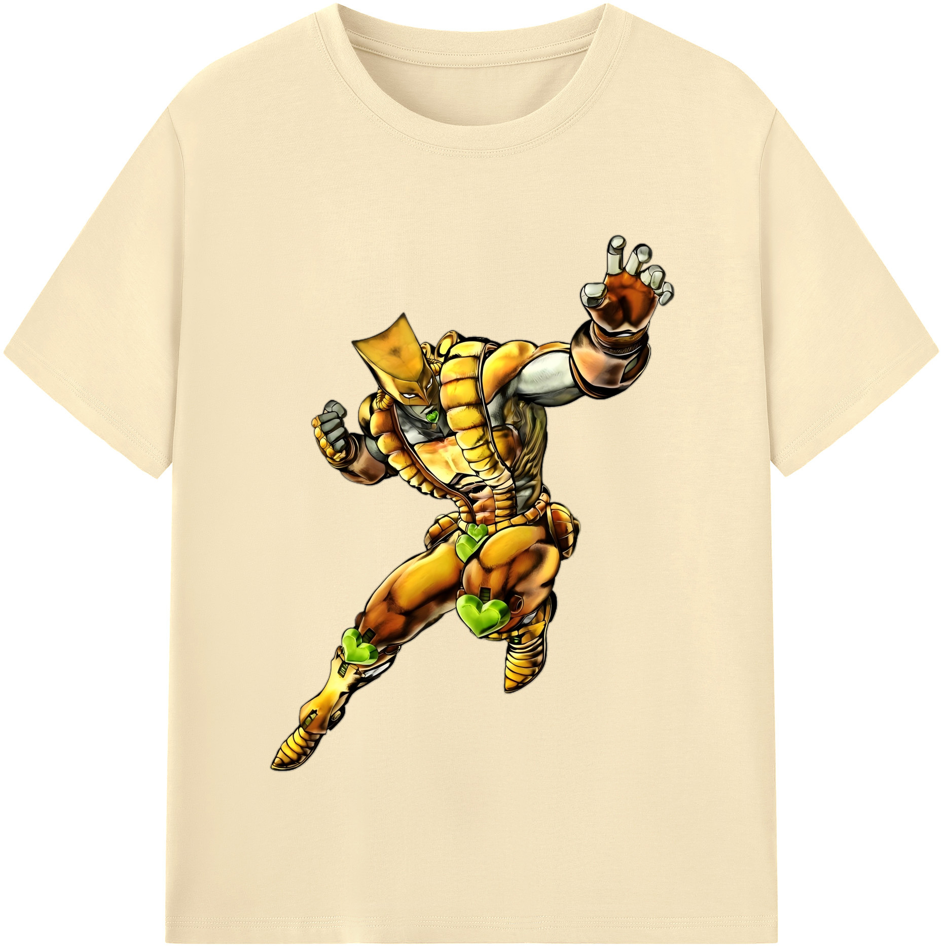 （画像用） ジョジョの奇妙な冒険 ディオ?ブランドー JoJo's Bizarre Adventure Dio Brando 綿100％半袖Tシャツ（フロントプリント）