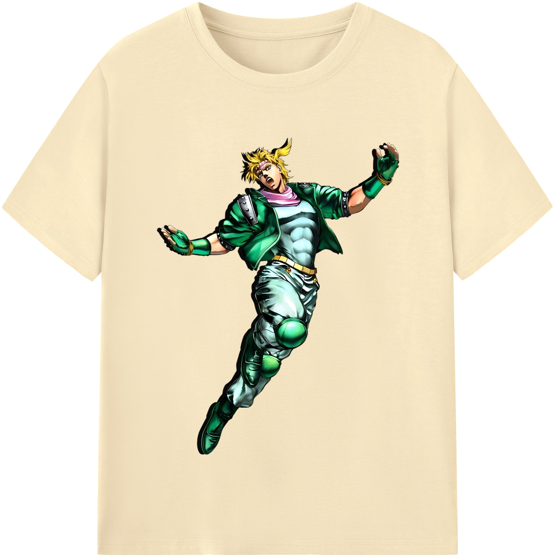 （画像用） ジョジョの奇妙な冒険 ディオ?ブランドー JoJo's Bizarre Adventure Dio Brando 綿100％半袖Tシャツ（フロントプリント）