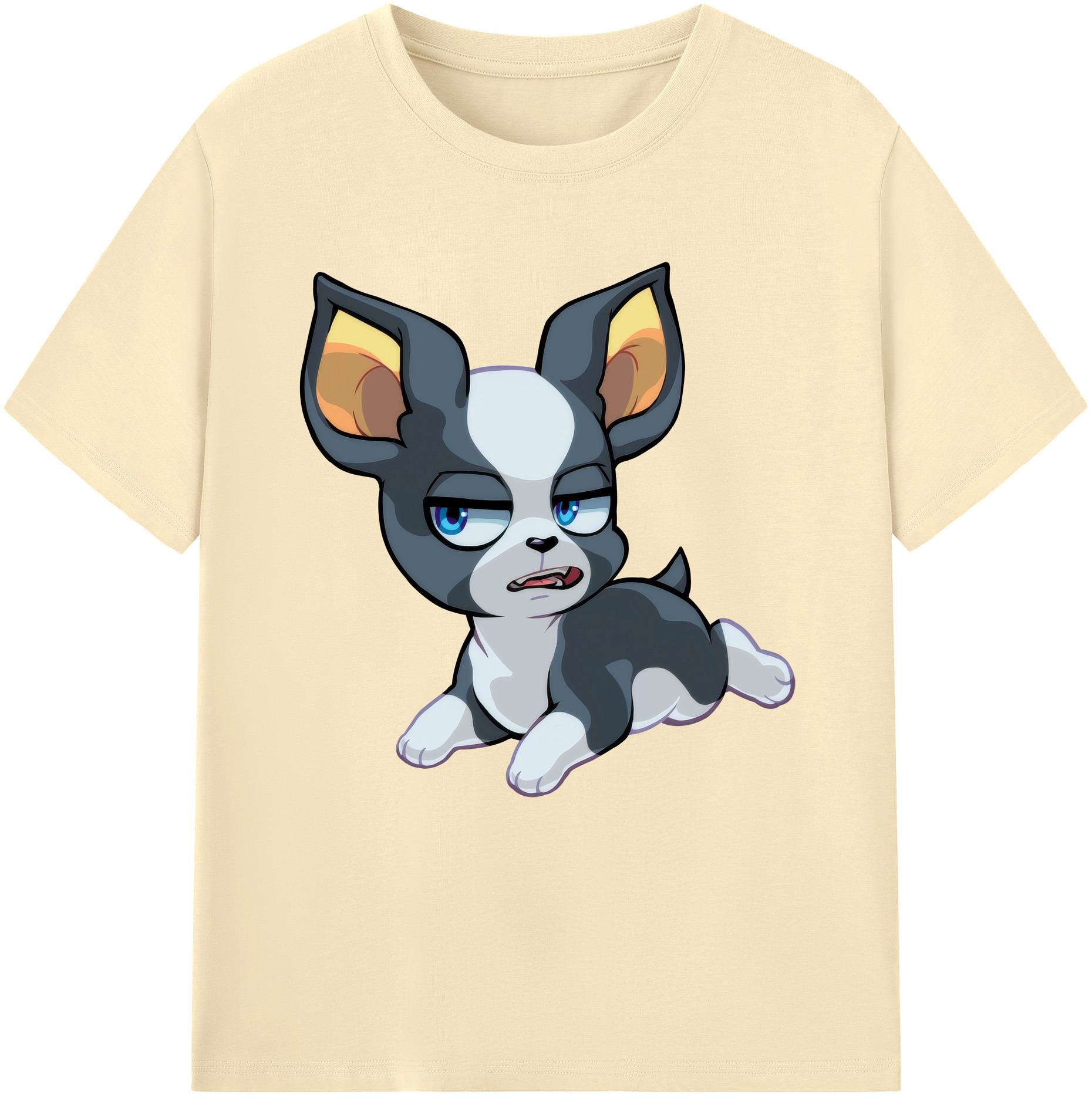 （画像用） ジョジョの奇妙な冒険 イギー JoJo's Bizarre Adventure Iggy 綿100％半袖Tシャツ（フロントプリント）