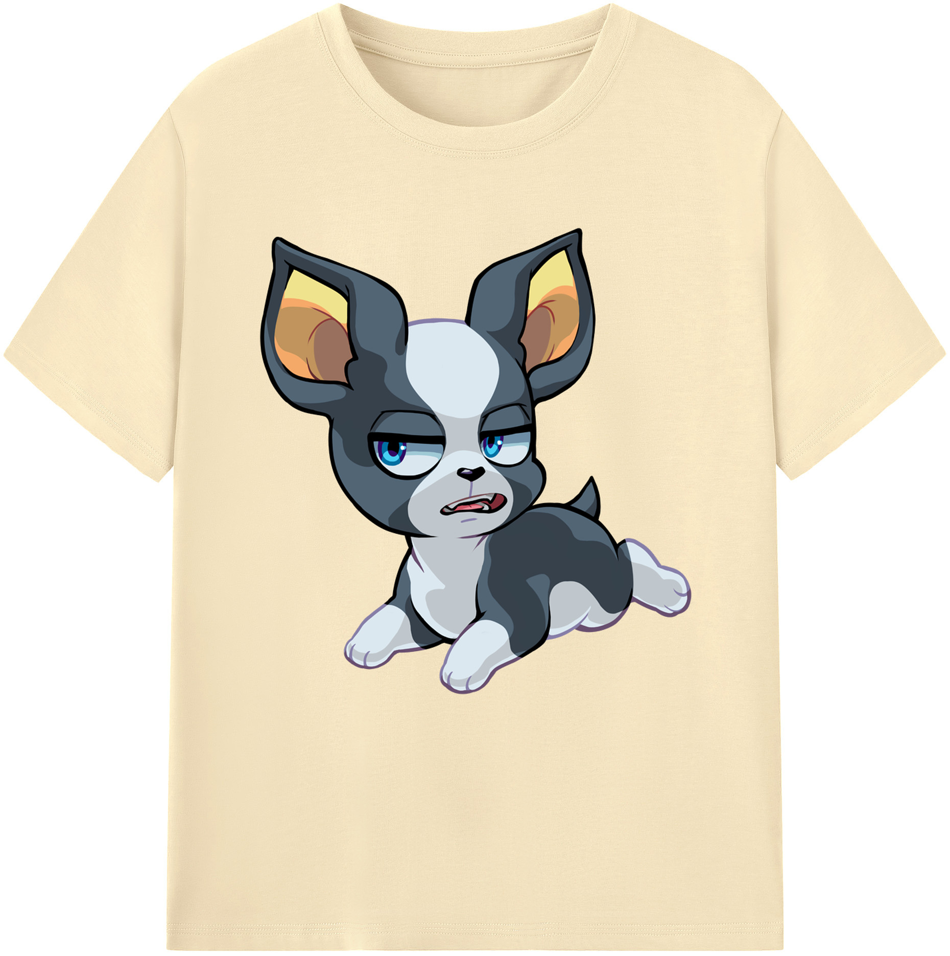 （画像用） ジョジョの奇妙な冒険 イギー JoJo's Bizarre Adventure Iggy 綿100％半袖Tシャツ（フロントプリント）