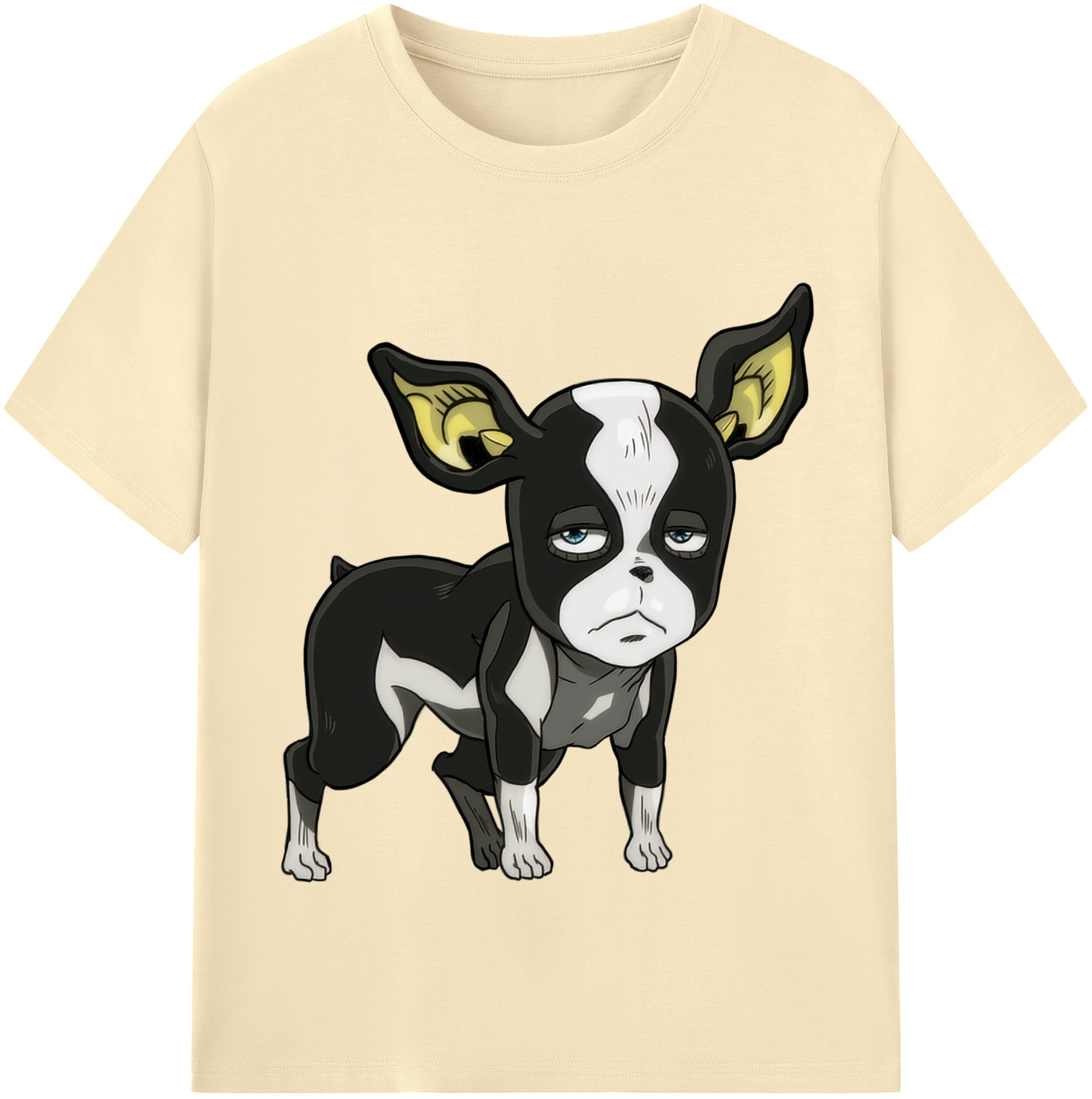 （画像用） ジョジョの奇妙な冒険 イギー JoJo's Bizarre Adventure Iggy 綿100％半袖Tシャツ（フロントプリント）