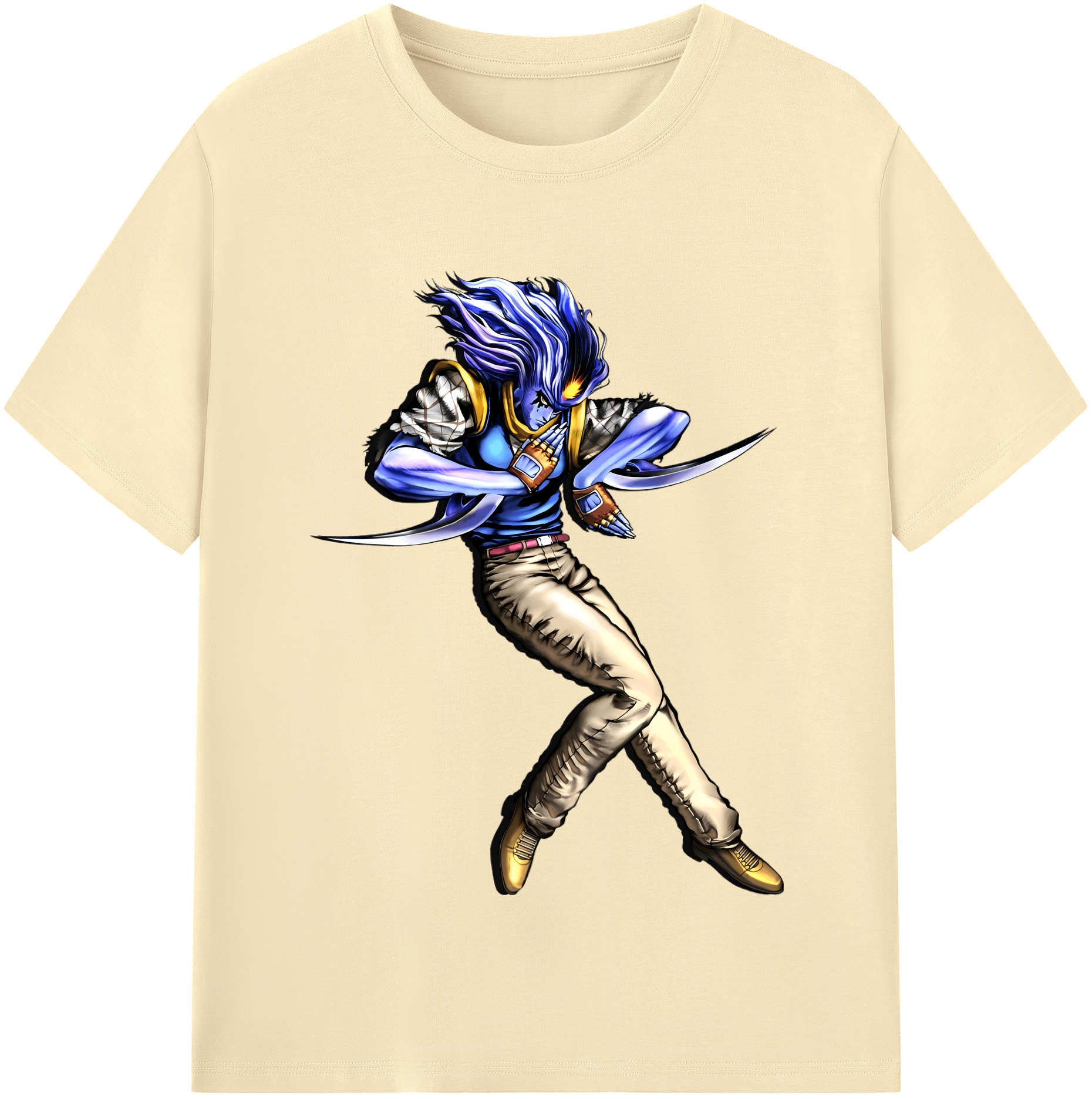 （画像用） ジョジョの奇妙な冒険 JoJo's Bizarre Adventure 綿100％半袖Tシャツ（フロントプリント）
