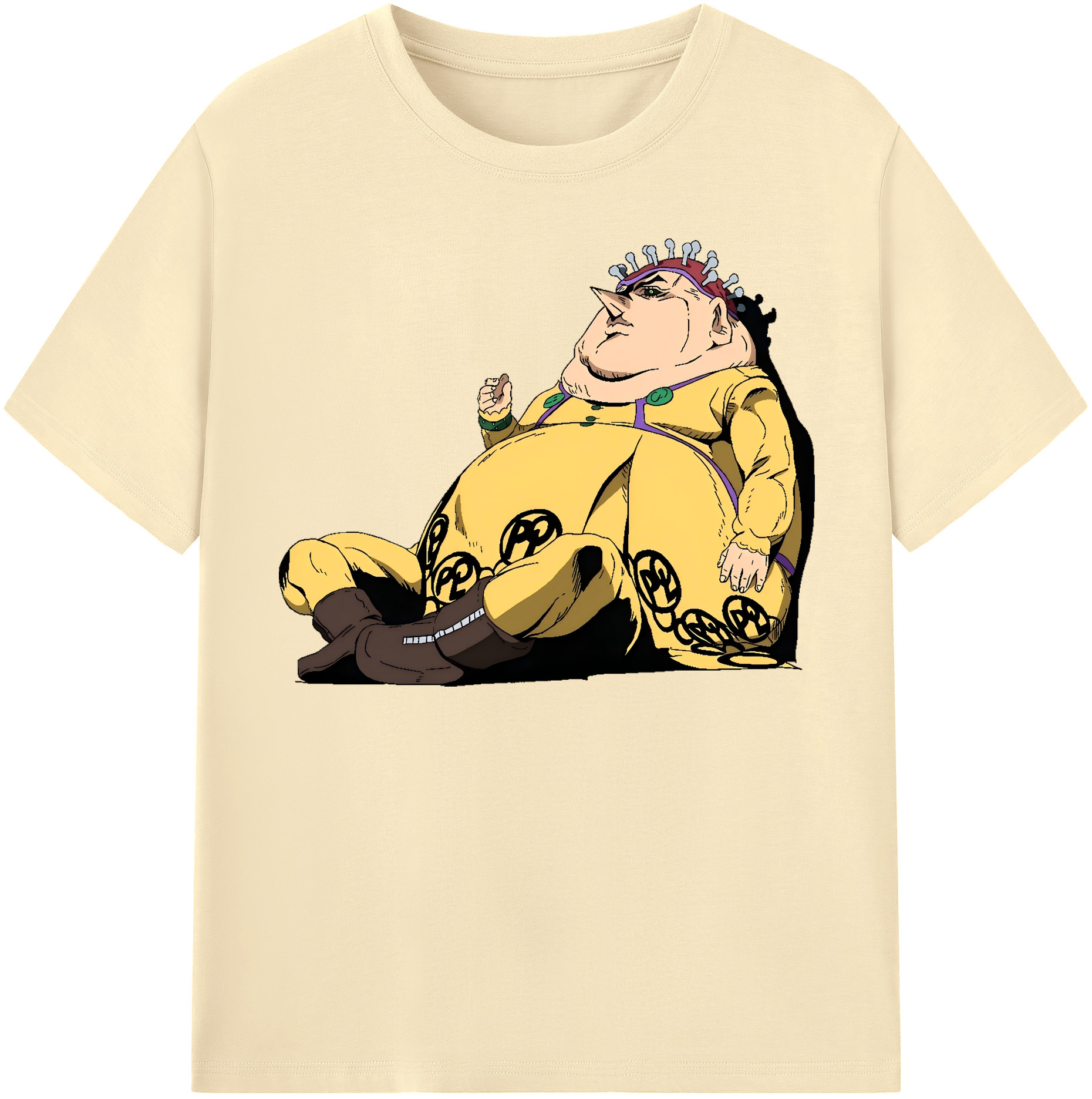 （画像用） ジョジョの奇妙な冒険 ポルポ JoJo's Bizarre Adventure Polpo 綿100％半袖Tシャツ（フロントプリント）