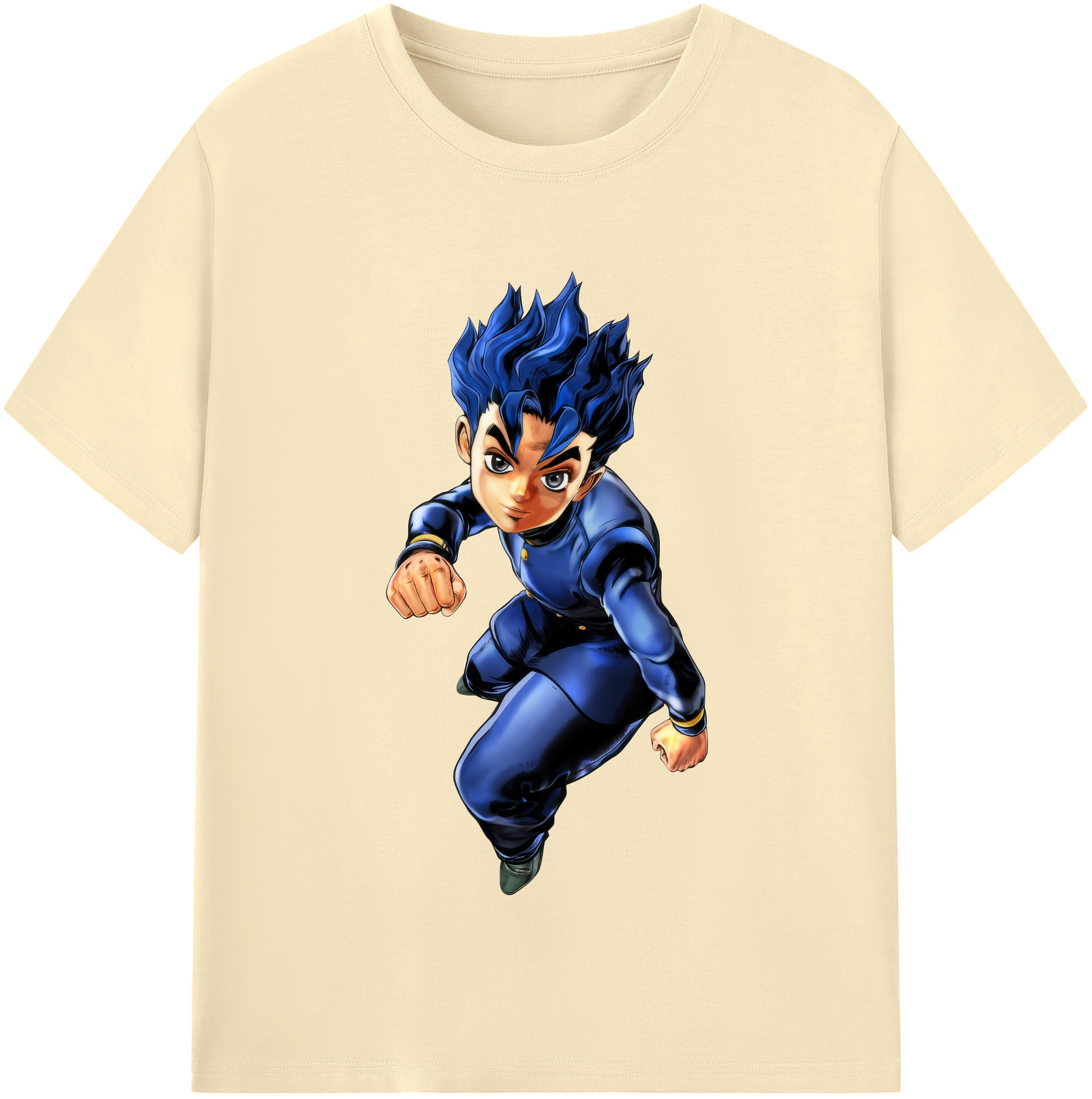 （画像用） ジョジョの奇妙な冒険 広瀨康一 JoJo's Bizarre Adventure Hirose Koichi 綿100％半袖Tシャツ（フロントプリント）