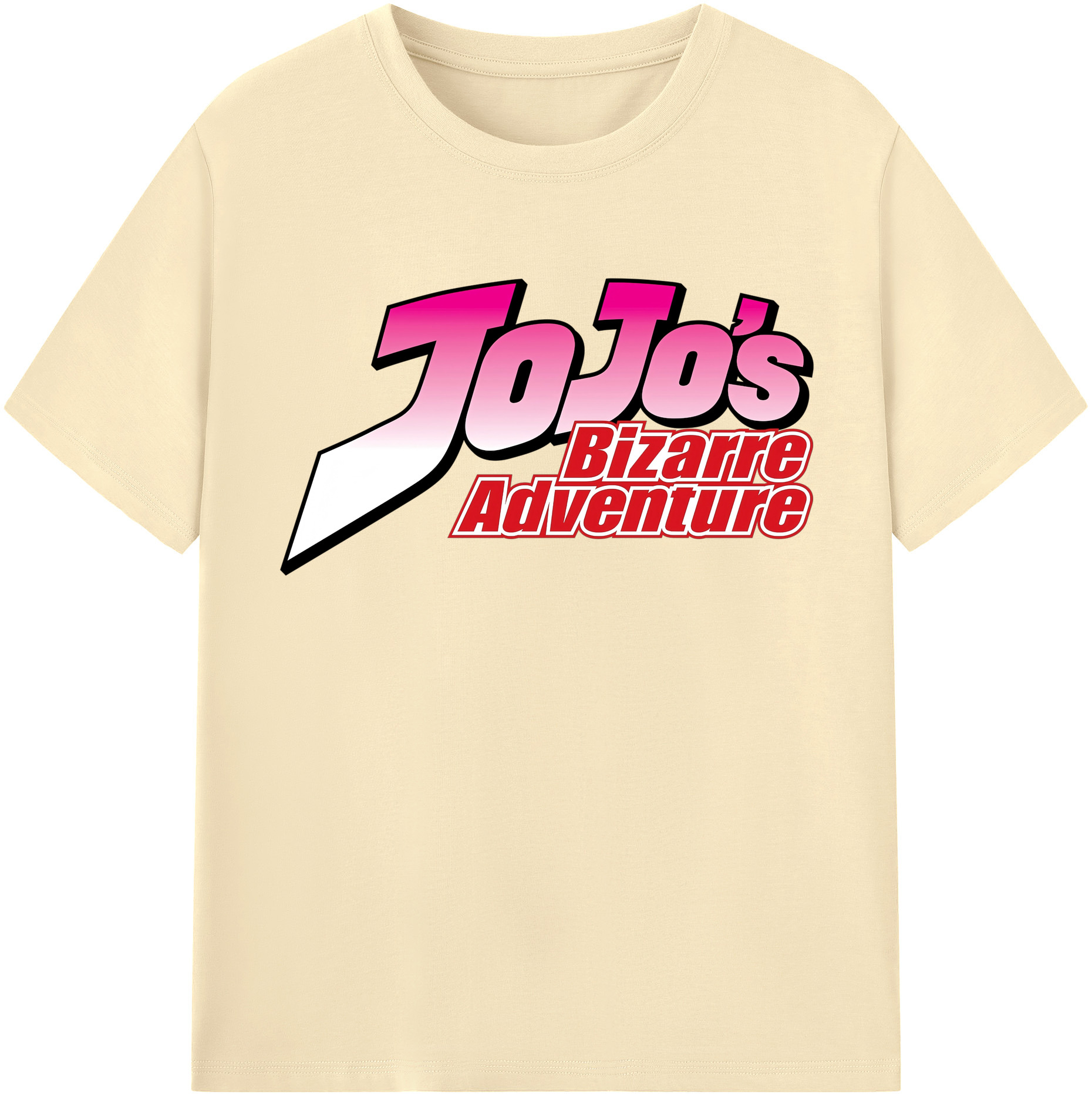 （画像用） ジョジョの奇妙な冒険 JoJo's Bizarre Adventure 綿100％半袖Tシャツ（フロントプリント）