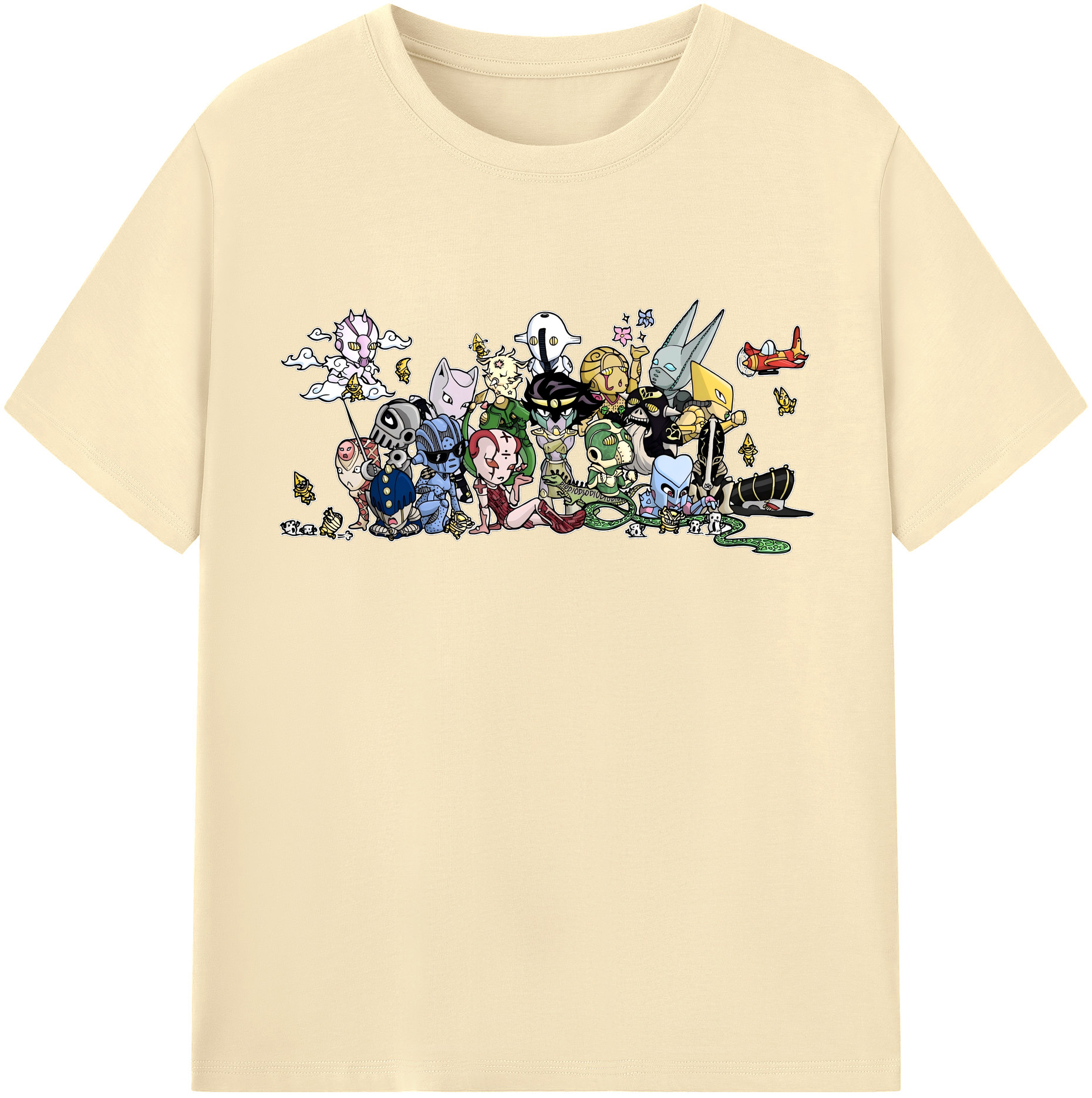 （画像用） ジョジョの奇妙な冒険 JoJo's Bizarre Adventure 綿100％半袖Tシャツ（フロントプリント）