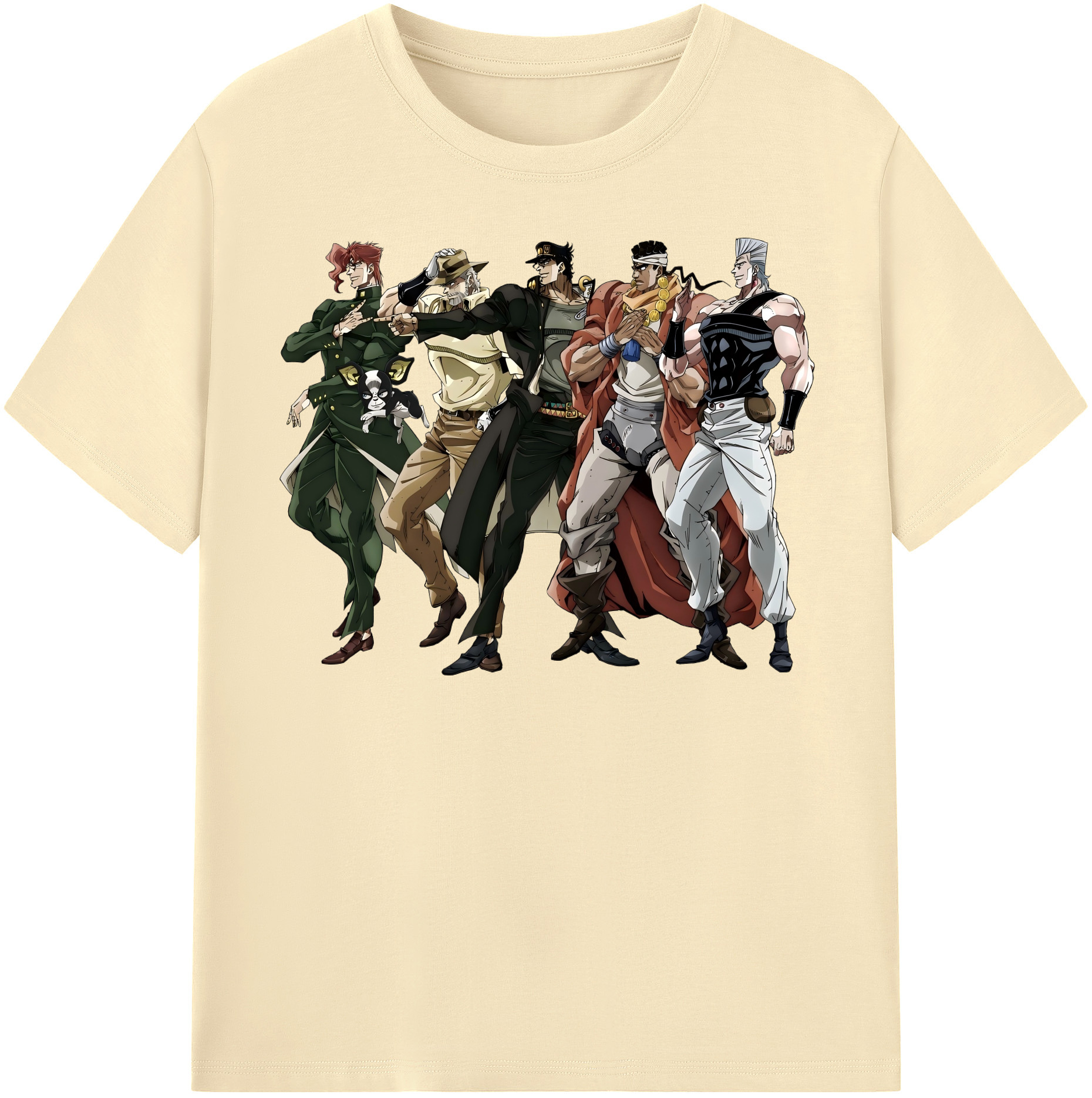 （画像用） ジョジョの奇妙な冒険 JoJo's Bizarre Adventure 綿100％半袖Tシャツ（フロントプリント）