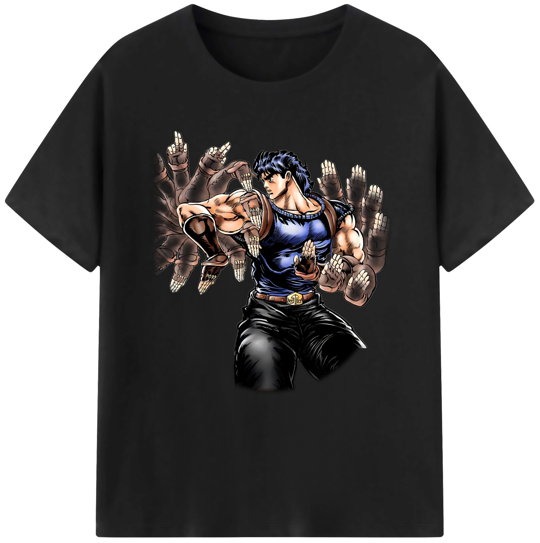 （画像用） ジョジョの奇妙な冒険 /ジョナサン?ジョースター JoJo's Bizarre Adventure Jonathan Joestar 綿100％半袖Tシャツ（フロントプリント）