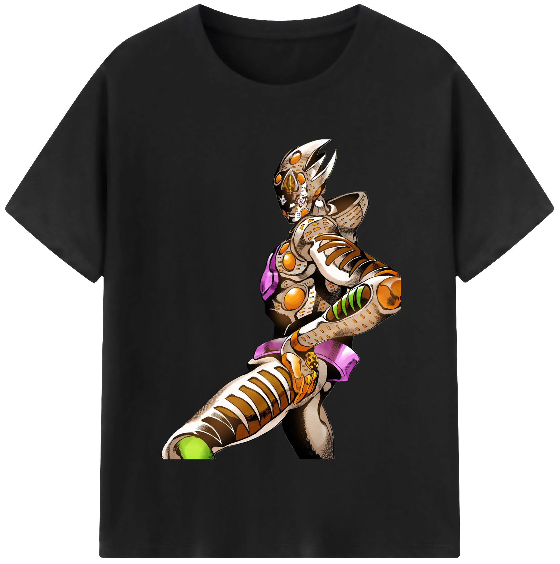 （画像用） ジョジョの奇妙な冒険 ジョルノ?ジョバァーナ JoJo's Bizarre Adventure Giorno Giovanna 綿100％半袖Tシャツ（フロントプリント）