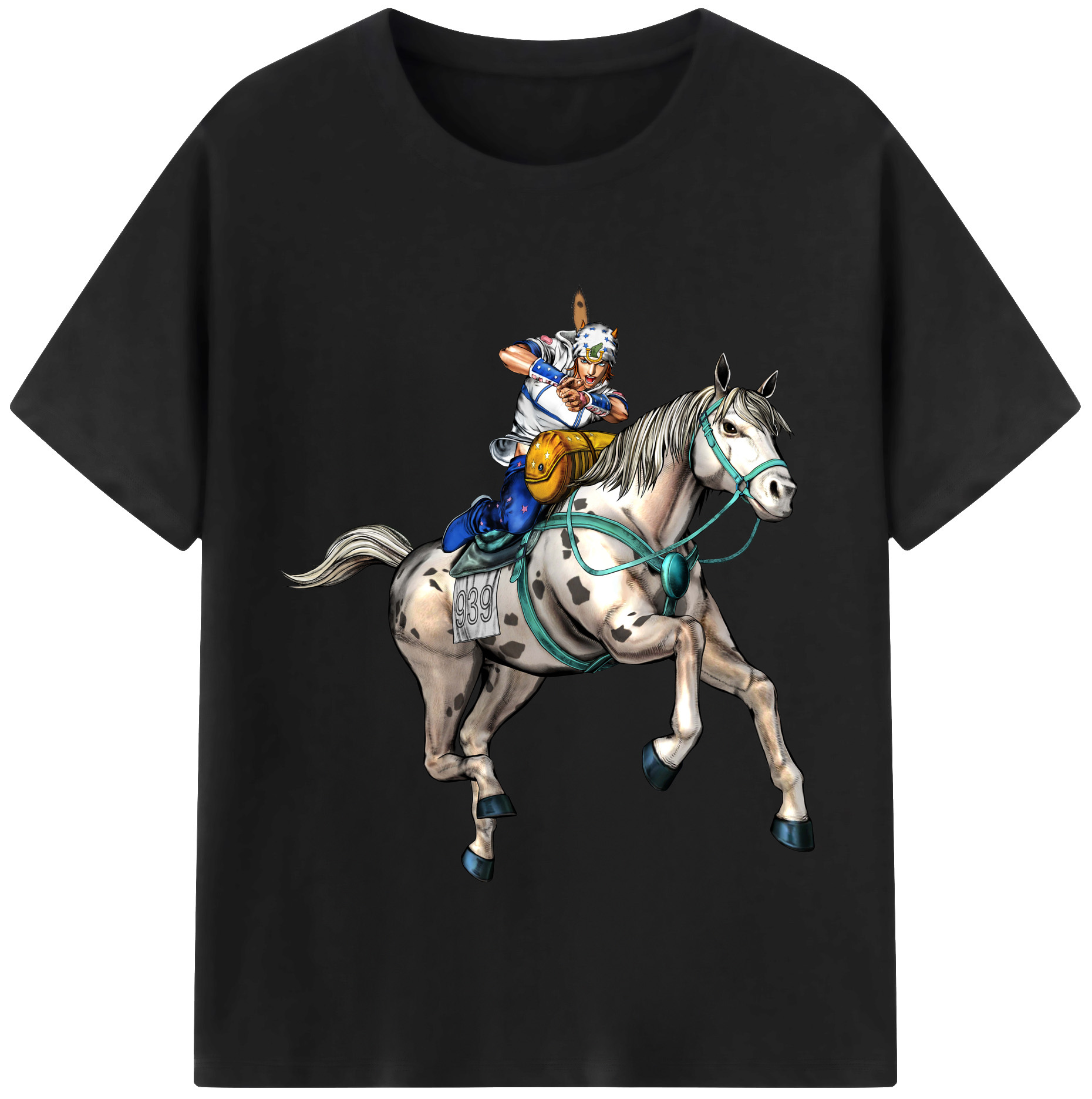 （画像用） ジョジョの奇妙な冒険 ジョナサン?ジョースター JoJo's Bizarre Adventure Jonathan Joestar 綿100％半袖Tシャツ（フロントプリント）