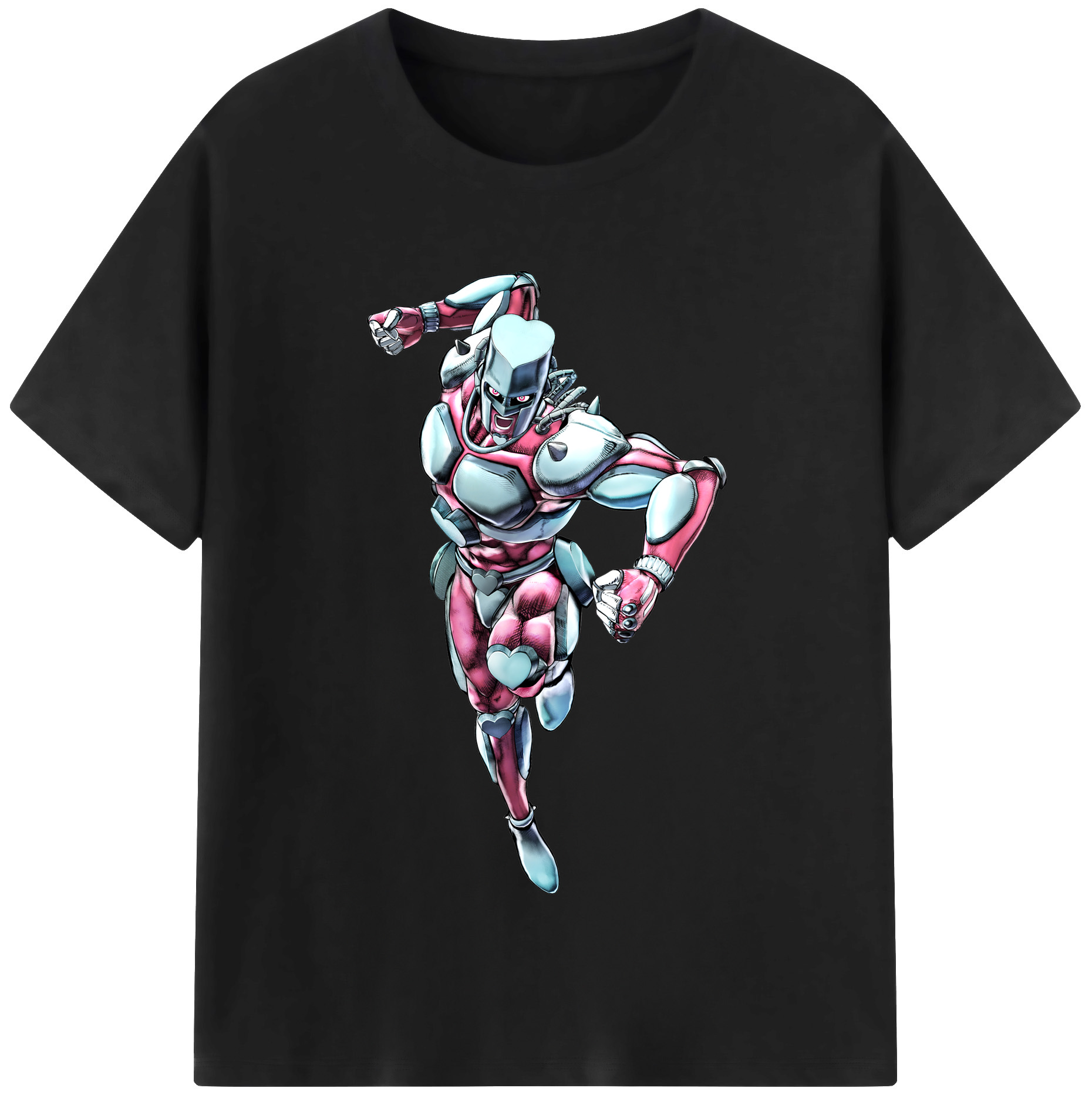 （画像用） ジョジョの奇妙な冒険 ひがしかた じょうすけ JoJo's Bizarre Adventure Higashikata Josuke 綿100％半袖Tシャツ（フロントプリント）