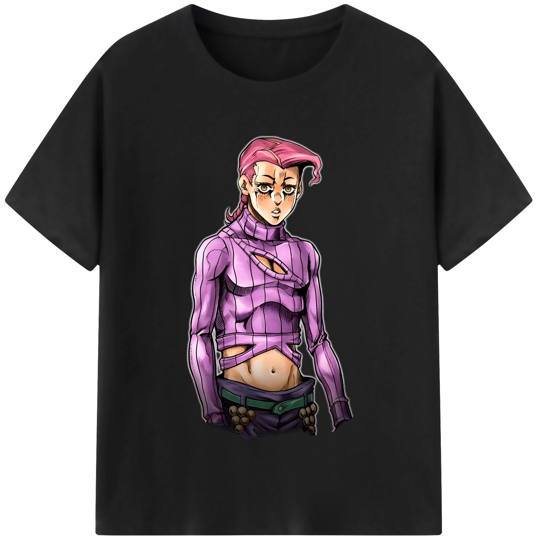 （画像用） ジョジョの奇妙な冒険 ビネガー?ドッピオ JoJo's Bizarre Adventure Vinegar Doppio 綿100％半袖Tシャツ（フロントプリント）