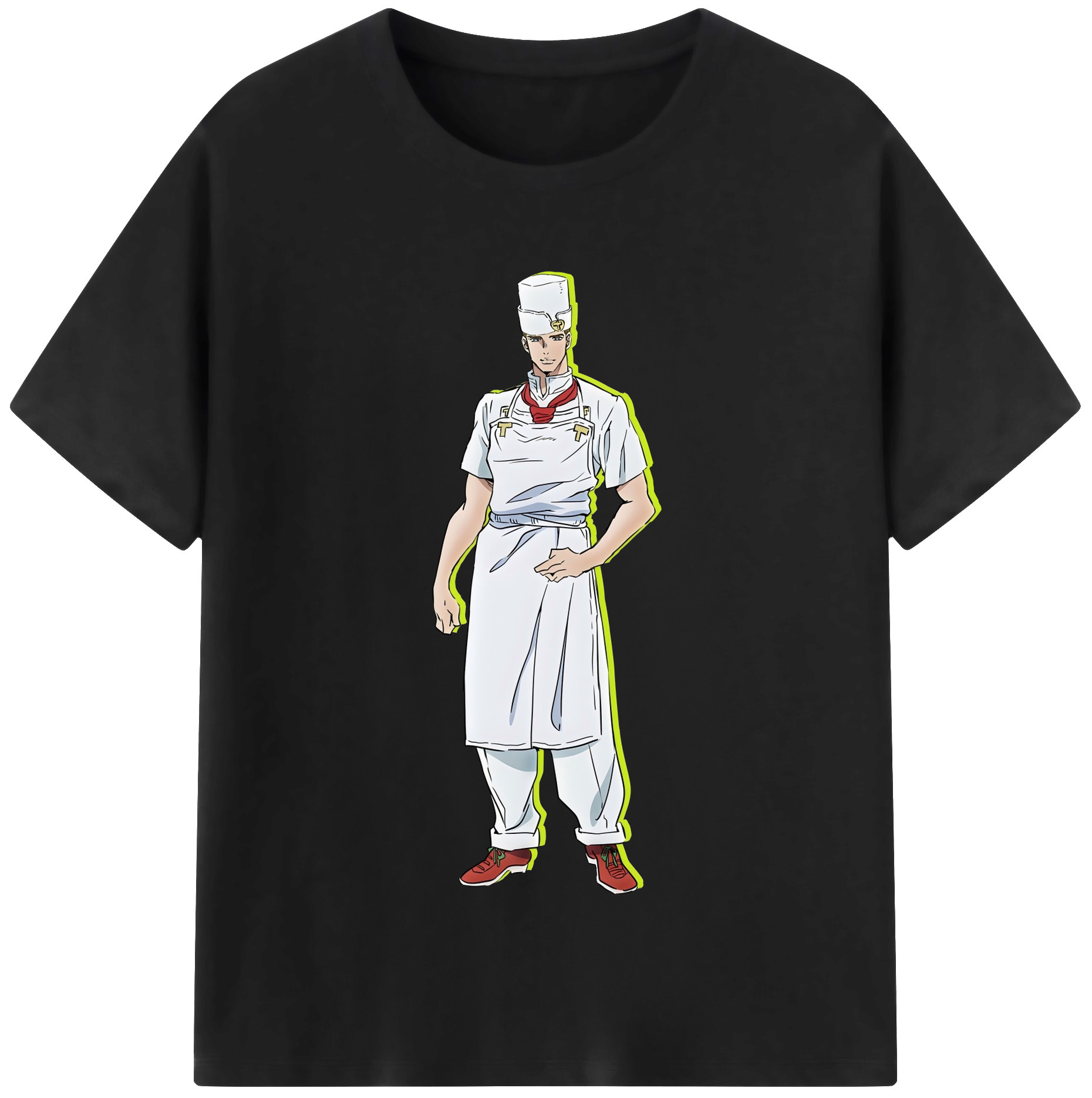 （画像用） ジョジョの奇妙な冒険 Tonio Trussardi JoJo's Bizarre Adventure トニオ?トラッサルディ 綿100％半袖Tシャツ（フロントプリント）