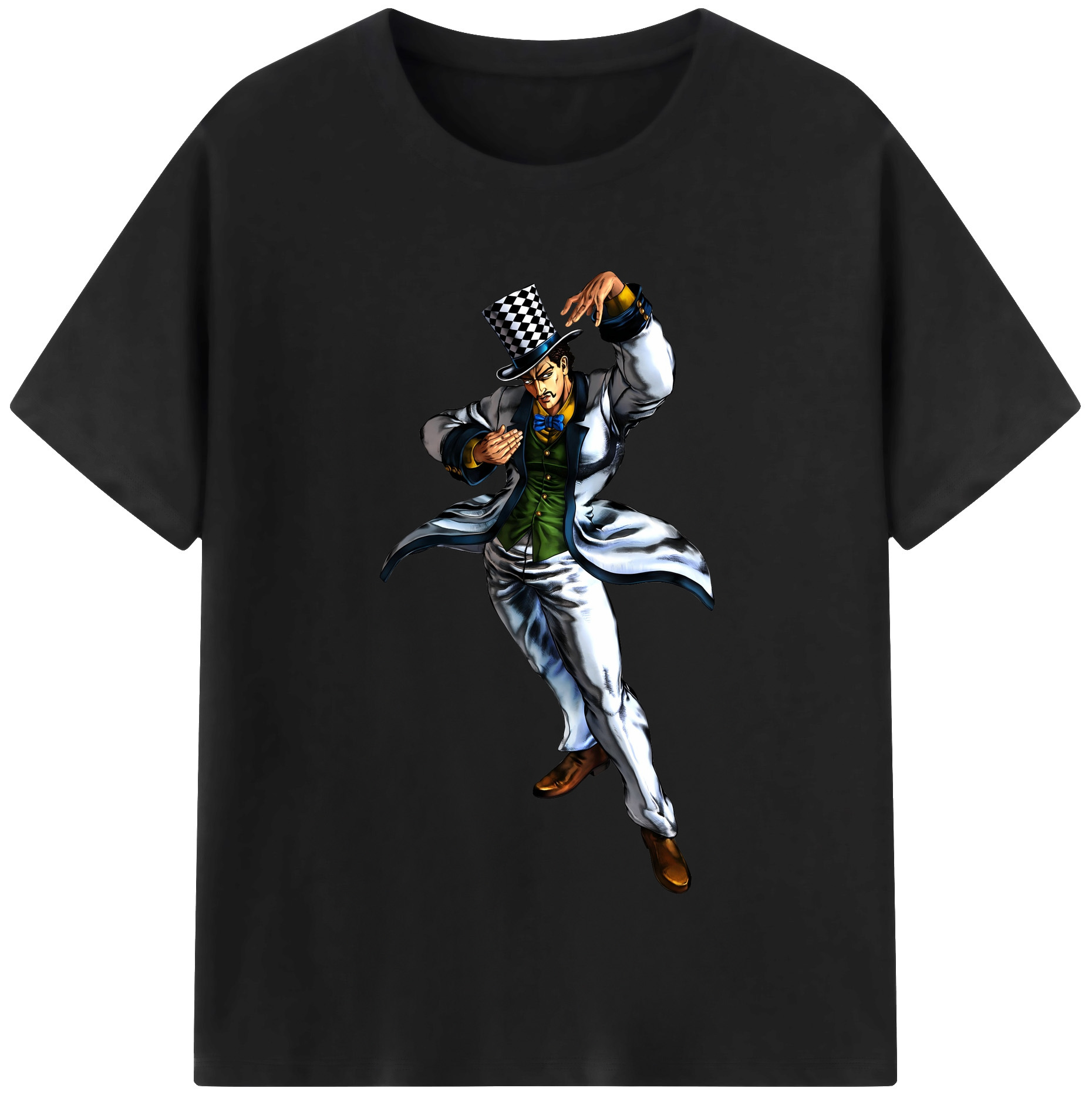 （画像用） ジョジョの奇妙な冒険 ウィル?アントニオ?ツェペリ JoJo's Bizarre Adventure Will Anthonio Zeppeli 綿100％半袖Tシャツ（フロントプリント）