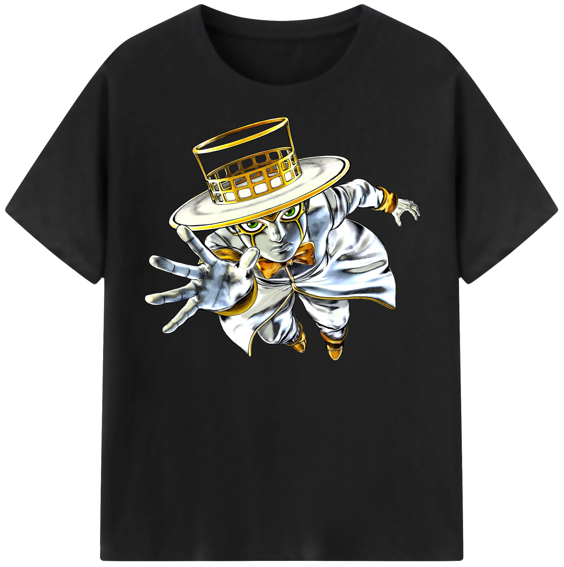 （画像用） ジョジョの奇妙な冒険 岸辺 露伴（きしべ ろはん） JoJo's Bizarre Adventure Rohan Kishibe 綿100％半袖Tシャツ（フロントプリント）