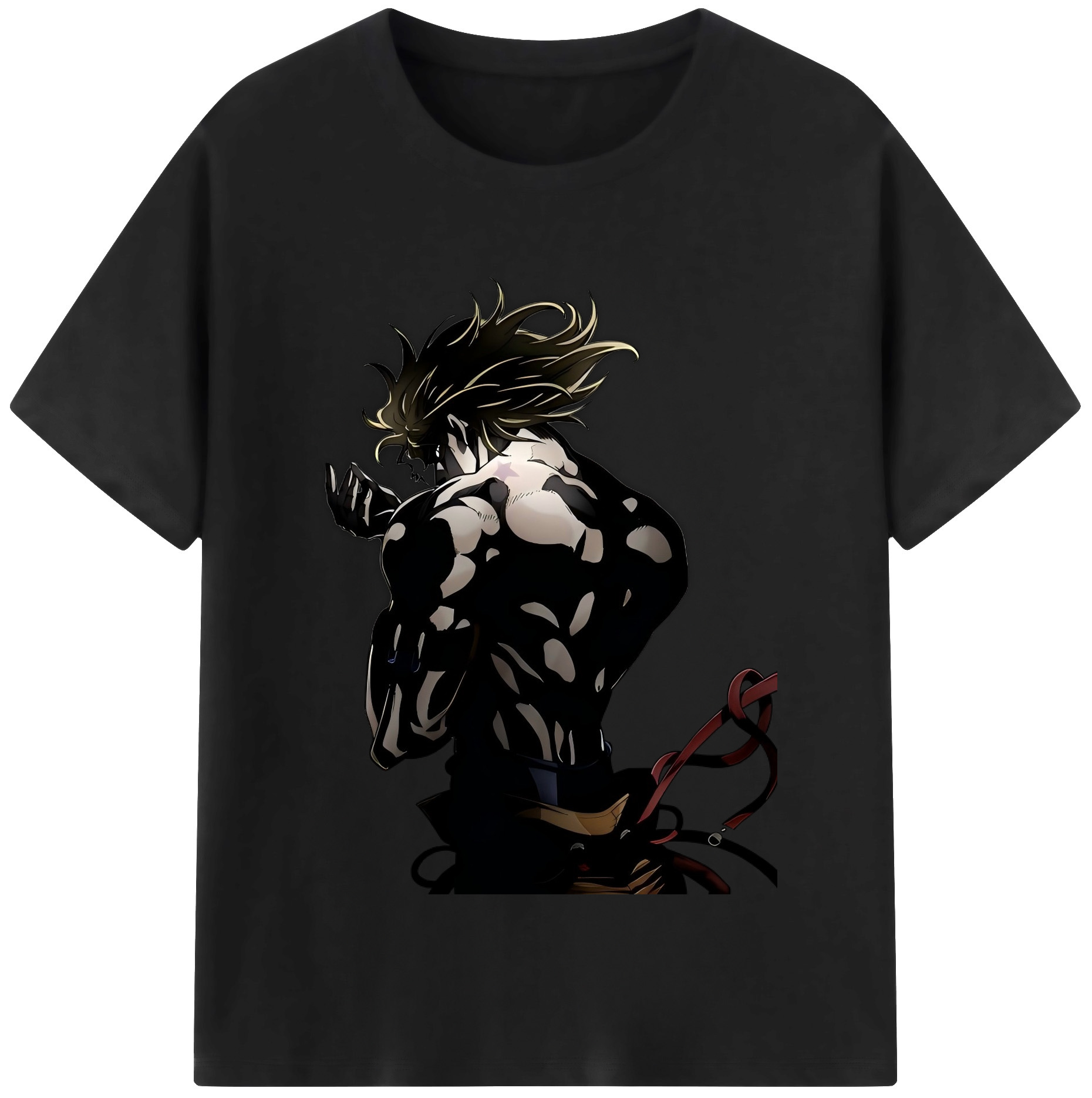 （画像用） ジョジョの奇妙な冒険 ディオ?ブランドー JoJo's Bizarre Adventure Dio Brando 綿100％半袖Tシャツ（フロントプリント）