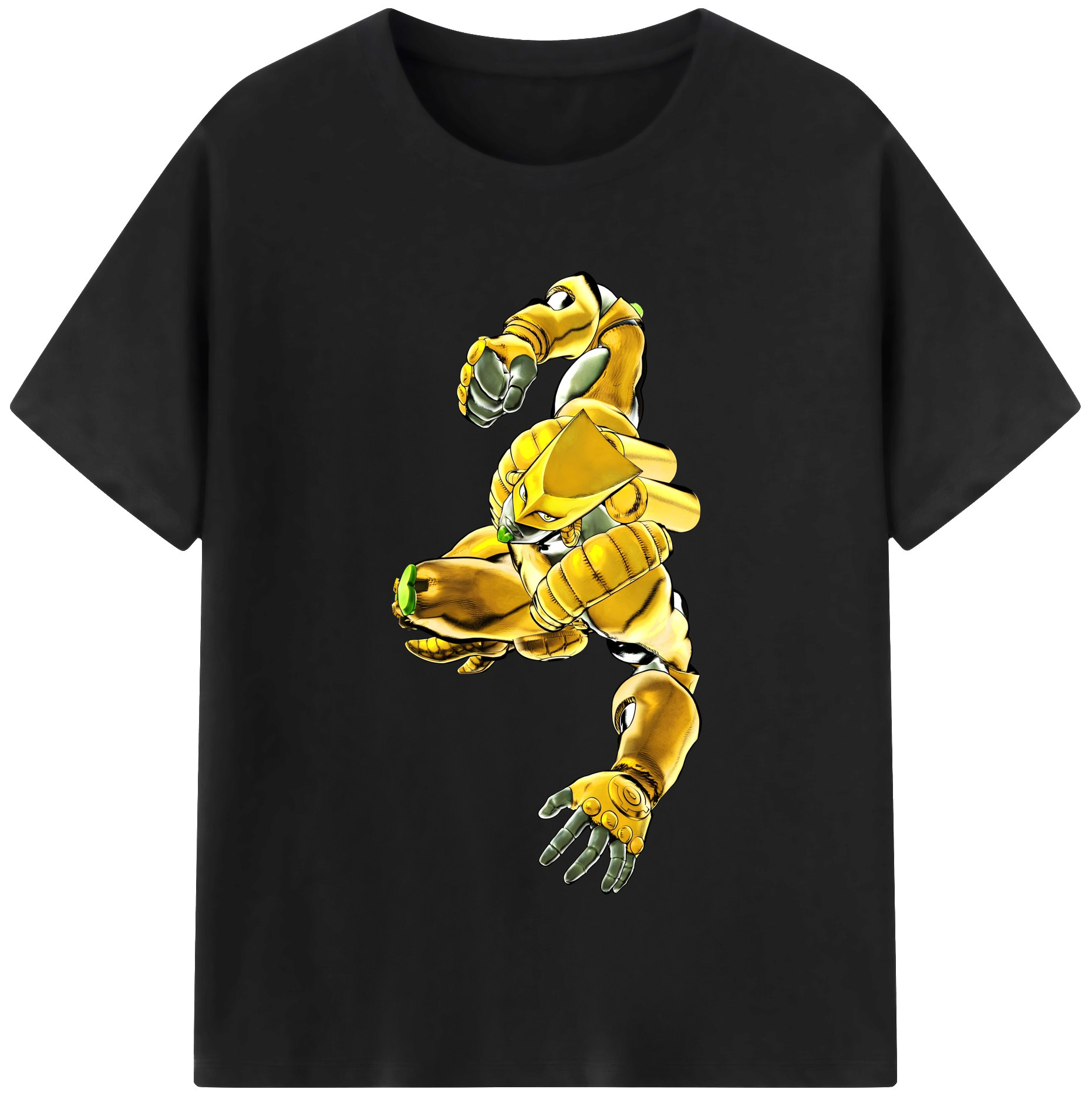 （画像用） ジョジョの奇妙な冒険 ディオ?ブランドー JoJo's Bizarre Adventure Dio Brando 綿100％半袖Tシャツ（フロントプリント）