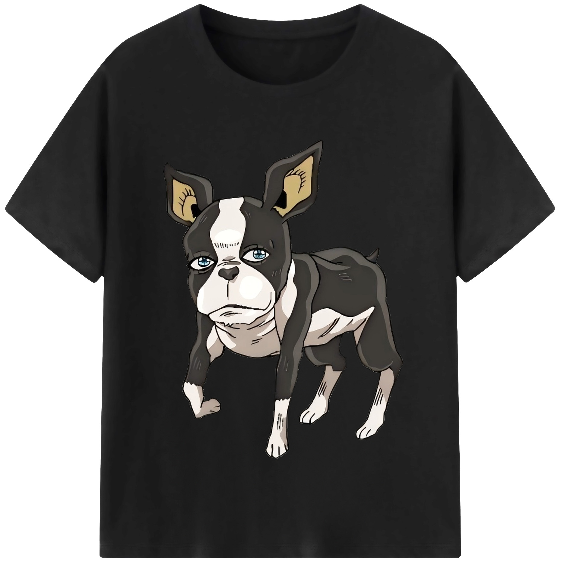 （画像用） ジョジョの奇妙な冒険 イギー JoJo's Bizarre Adventure Iggy 綿100％半袖Tシャツ（フロントプリント）
