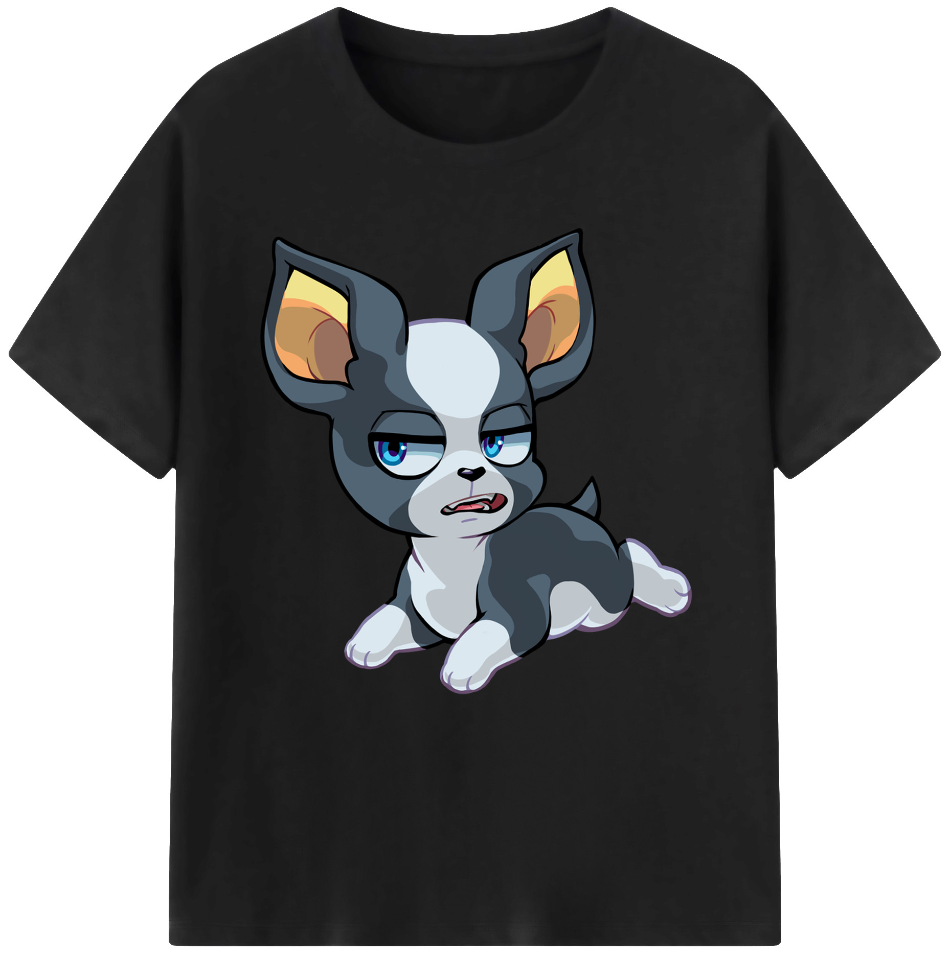 （画像用） ジョジョの奇妙な冒険 イギー JoJo's Bizarre Adventure Iggy 綿100％半袖Tシャツ（フロントプリント）