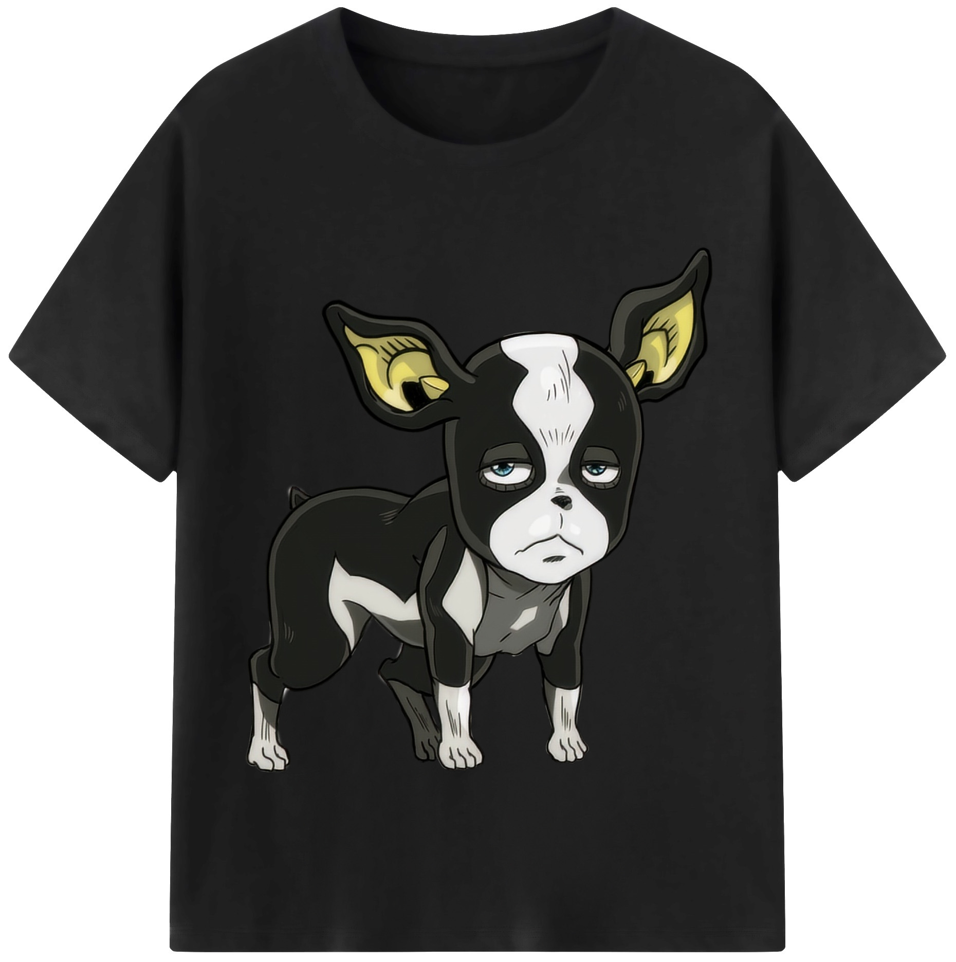 （画像用） ジョジョの奇妙な冒険 イギー JoJo's Bizarre Adventure Iggy 綿100％半袖Tシャツ（フロントプリント）