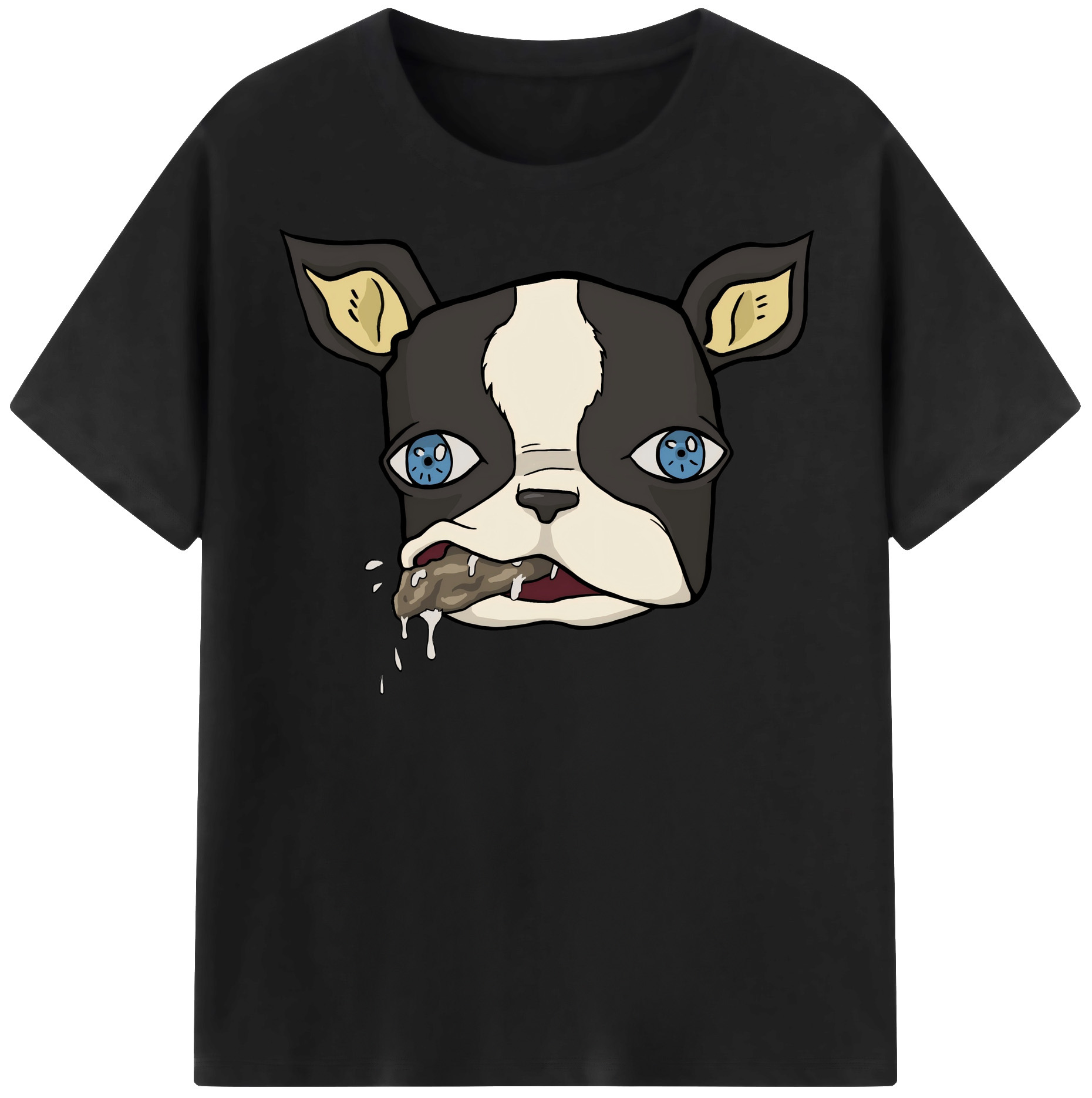 （画像用） ジョジョの奇妙な冒険 イギー JoJo's Bizarre Adventure Iggy 綿100％半袖Tシャツ（フロントプリント）