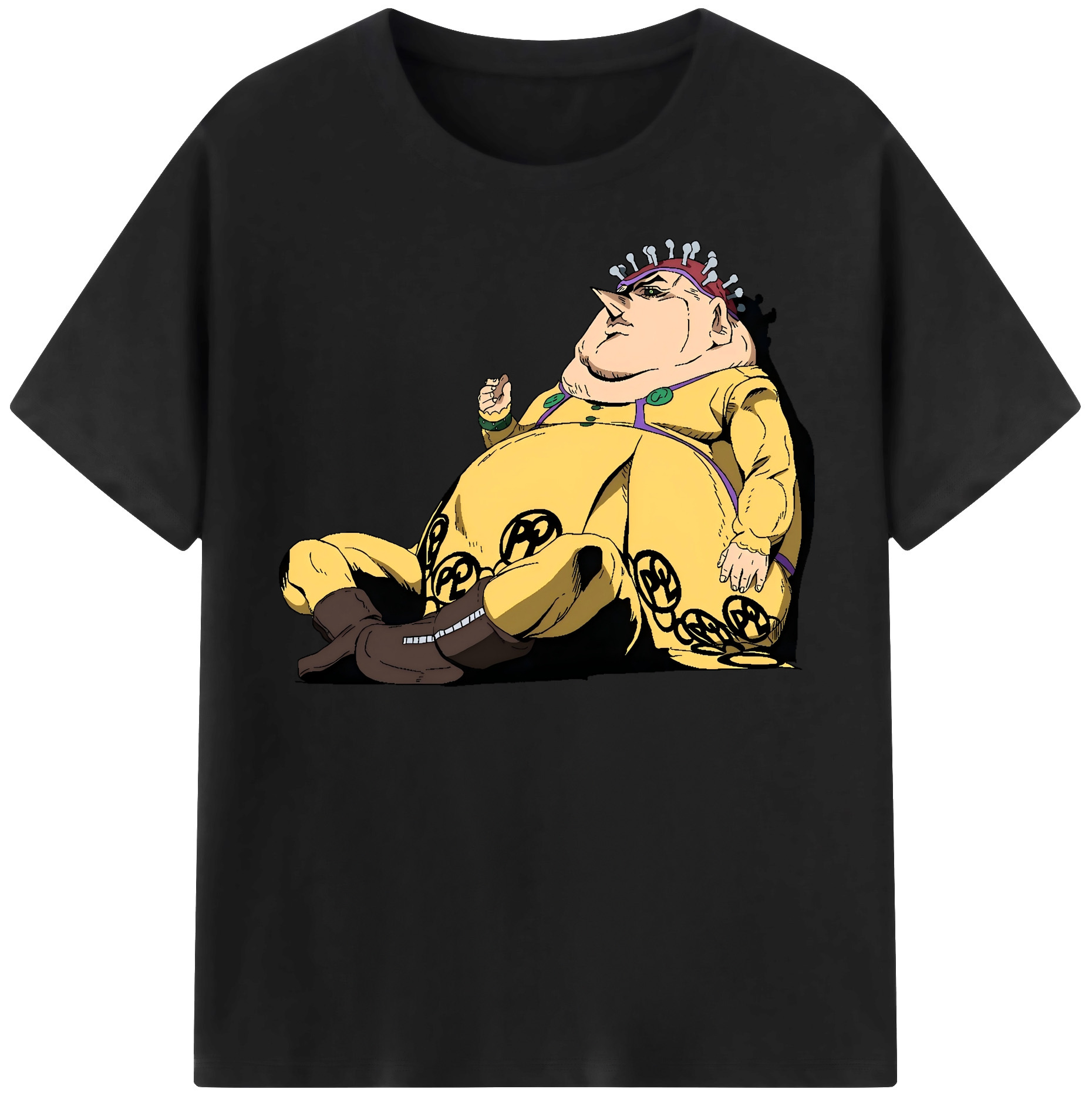 （画像用） ジョジョの奇妙な冒険 ポルポ JoJo's Bizarre Adventure Polpo 綿100％半袖Tシャツ（フロントプリント）