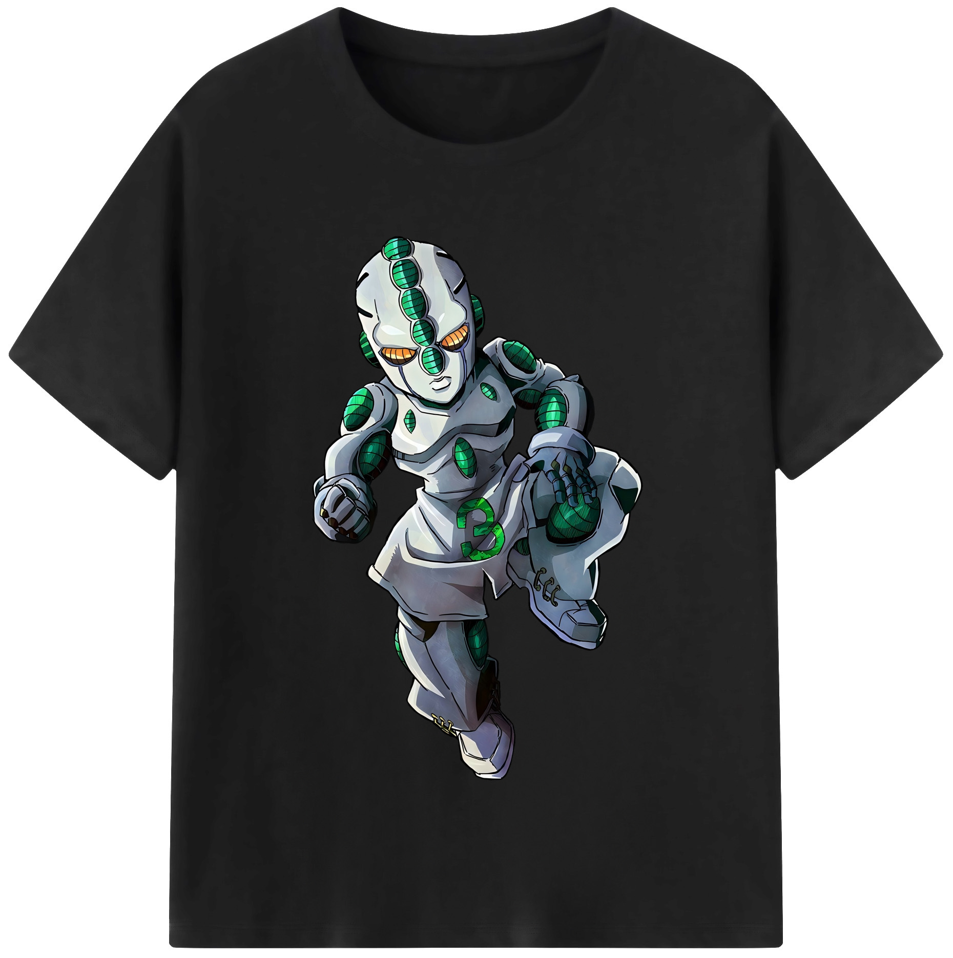 （画像用） ジョジョの奇妙な冒険 広瀨康一 JoJo's Bizarre Adventure Hirose Koichi 綿100％半袖Tシャツ（フロントプリント）