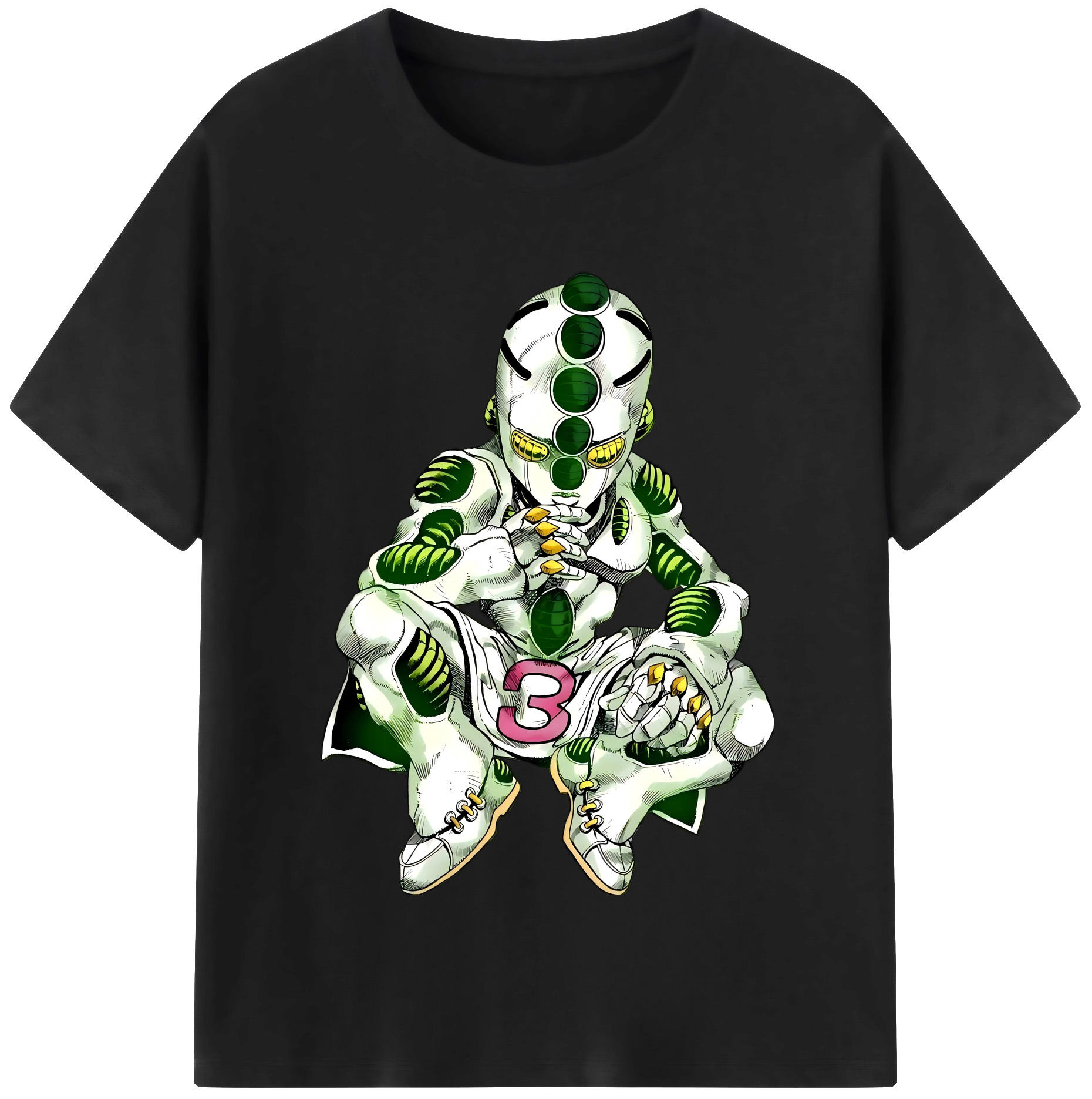 （画像用） ジョジョの奇妙な冒険 広瀨康一 JoJo's Bizarre Adventure Hirose Koichi 綿100％半袖Tシャツ（フロントプリント）