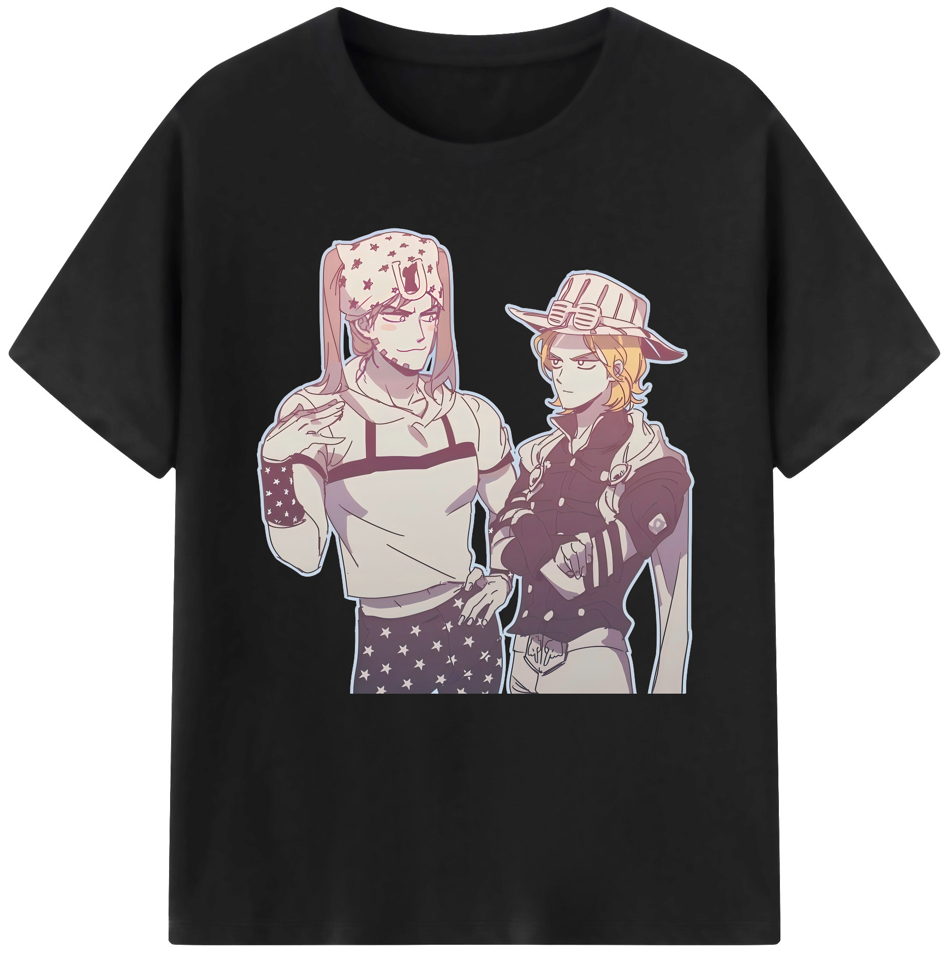 （画像用） ジョジョの奇妙な冒険 JoJo's Bizarre Adventure 綿100％半袖Tシャツ（フロントプリント）