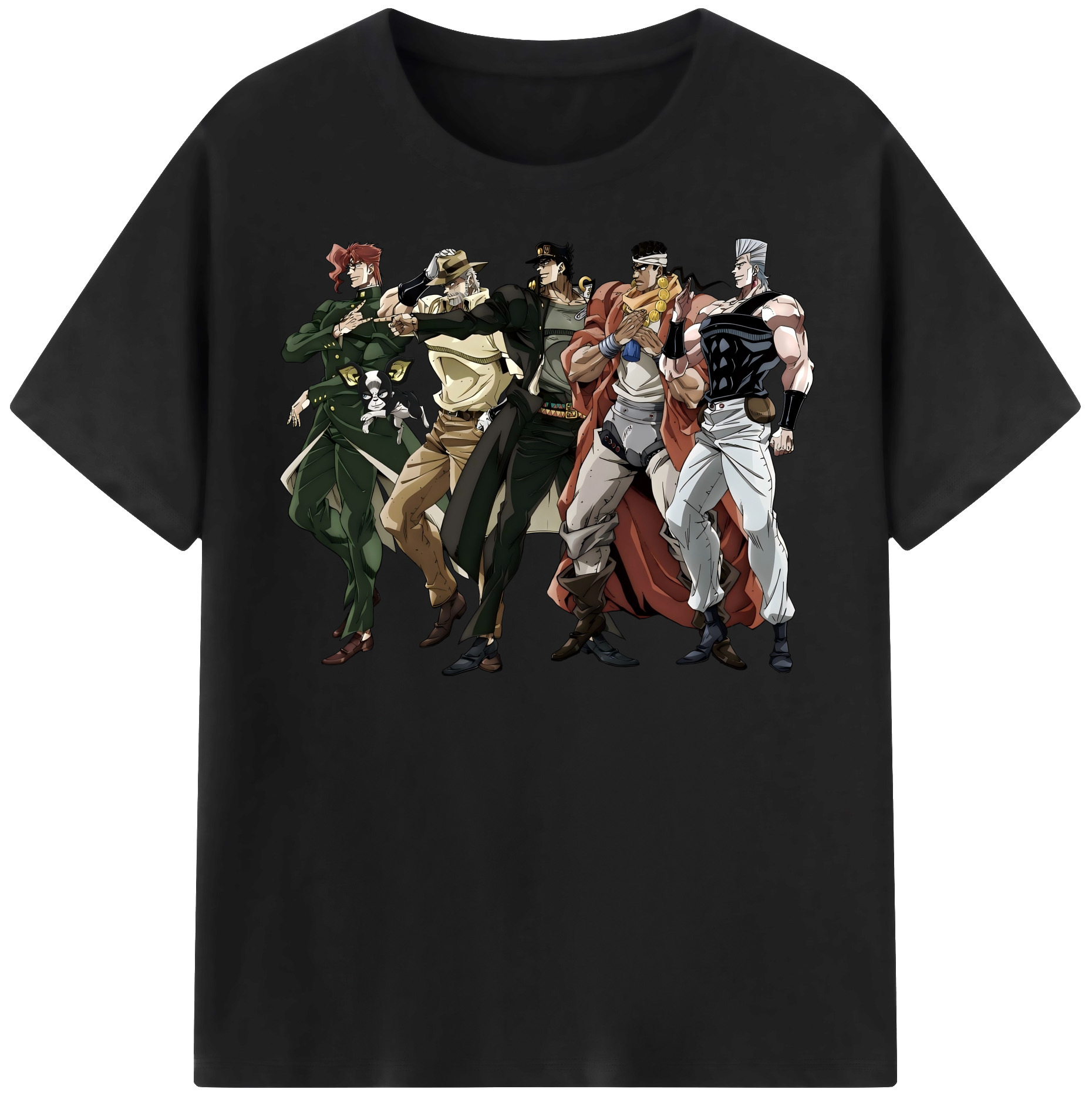 （画像用） ジョジョの奇妙な冒険 JoJo's Bizarre Adventure 綿100％半袖Tシャツ（フロントプリント）