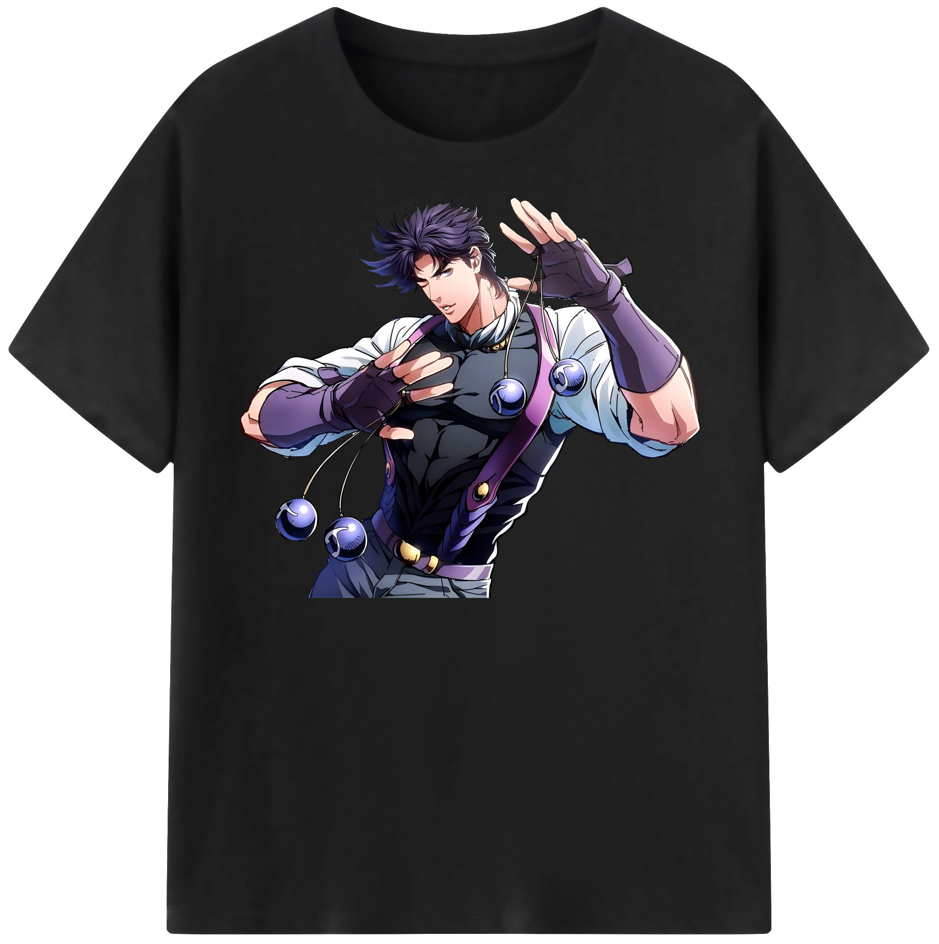 （画像用） ジョジョの奇妙な冒険 JoJo's Bizarre Adventure 綿100％半袖Tシャツ（フロントプリント）