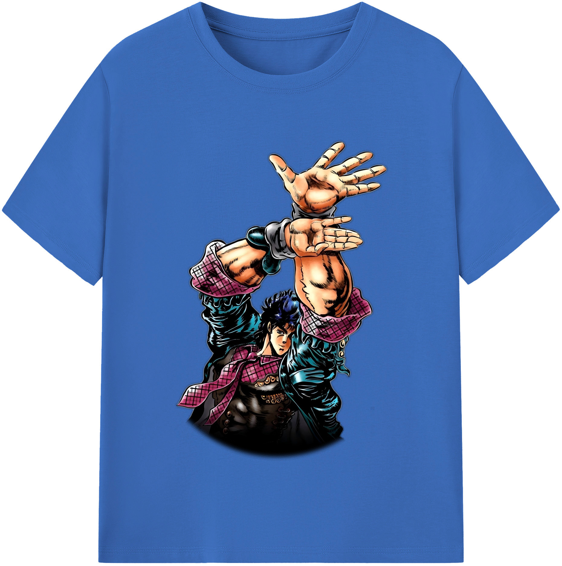 （画像用） ジョジョの奇妙な冒険 /ジョナサン?ジョースター JoJo's Bizarre Adventure Jonathan Joestar 綿100％半袖Tシャツ（フロントプリント）