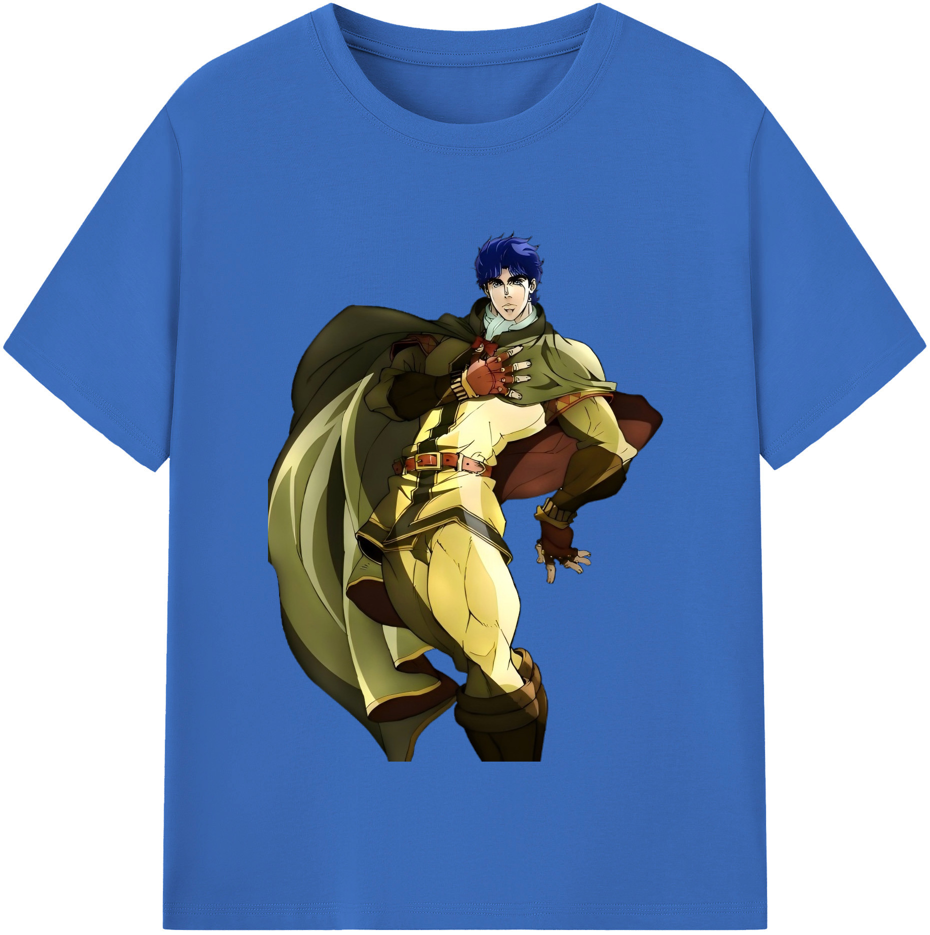 （画像用） ジョジョの奇妙な冒険 /ジョナサン?ジョースター JoJo's Bizarre Adventure Jonathan Joestar 綿100％半袖Tシャツ（フロントプリント）