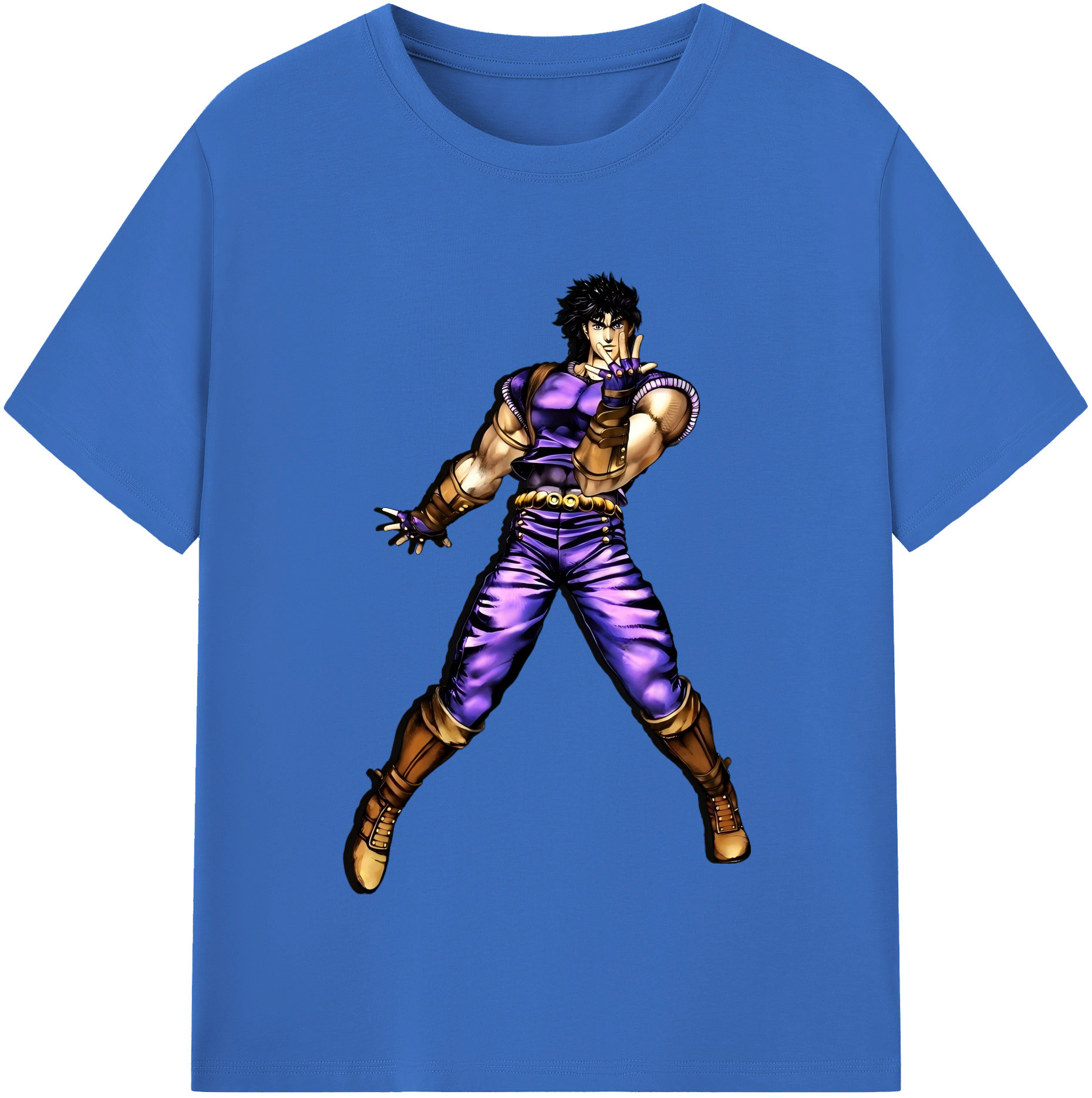 （画像用） ジョジョの奇妙な冒険 /ジョナサン?ジョースター JoJo's Bizarre Adventure Jonathan Joestar 綿100％半袖Tシャツ（フロントプリント）