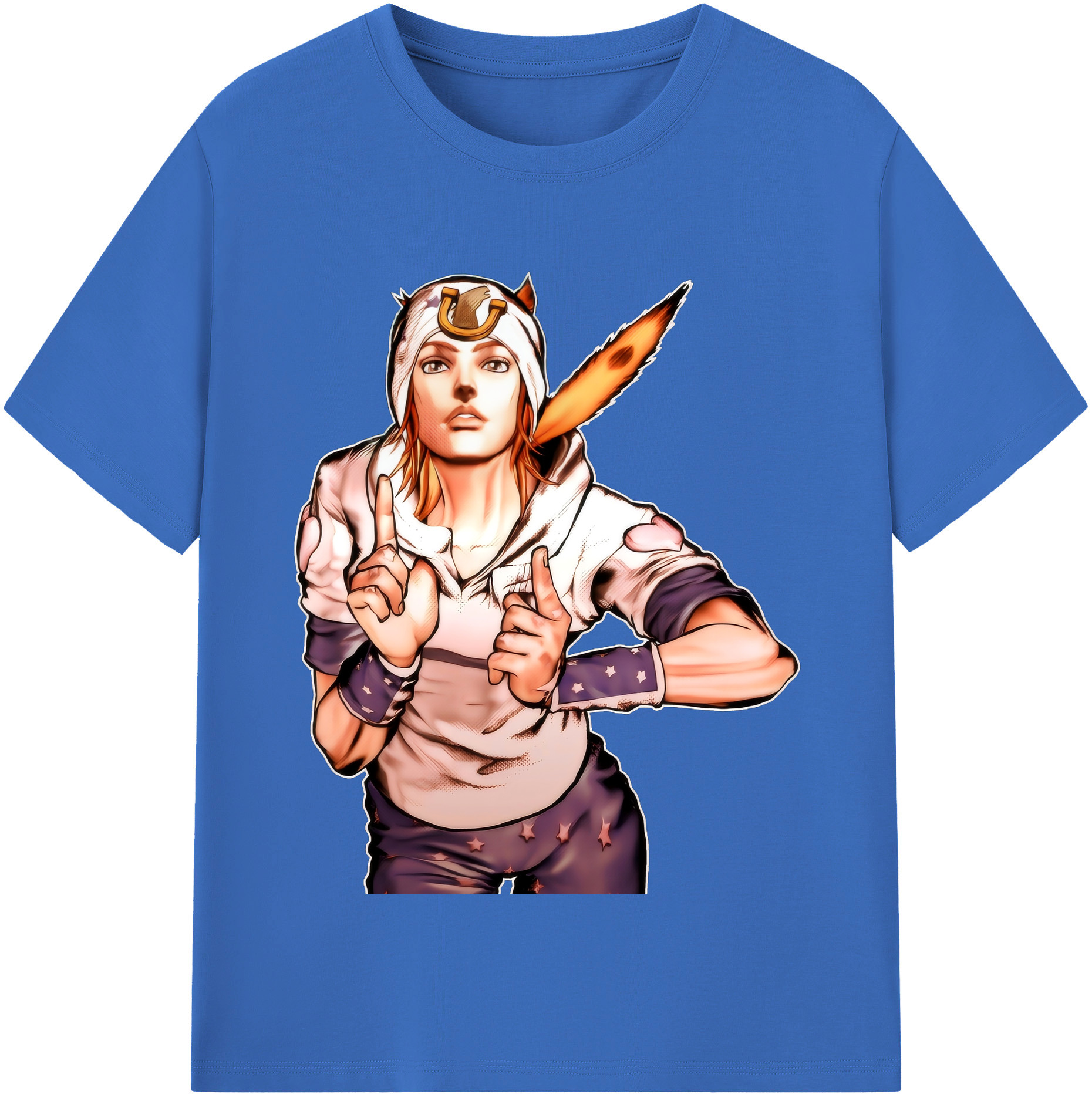 （画像用） ジョジョの奇妙な冒険 ジョナサン?ジョースター JoJo's Bizarre Adventure Jonathan Joestar 綿100％半袖Tシャツ（フロントプリント）