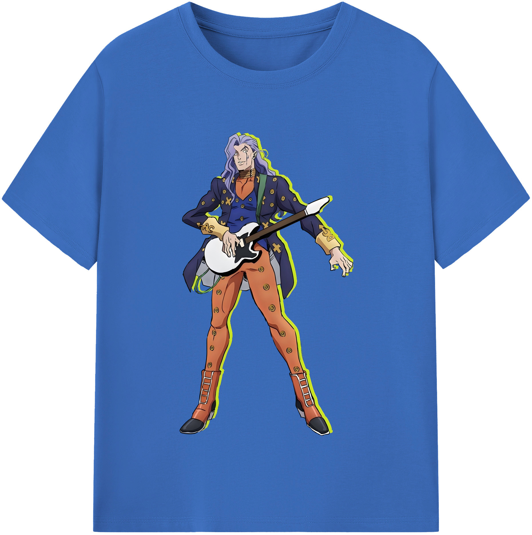 （画像用） ジョジョの奇妙な冒険 おといし あきら JoJo's Bizarre Adventure Akira Otoishi 綿100％半袖Tシャツ（フロントプリント）