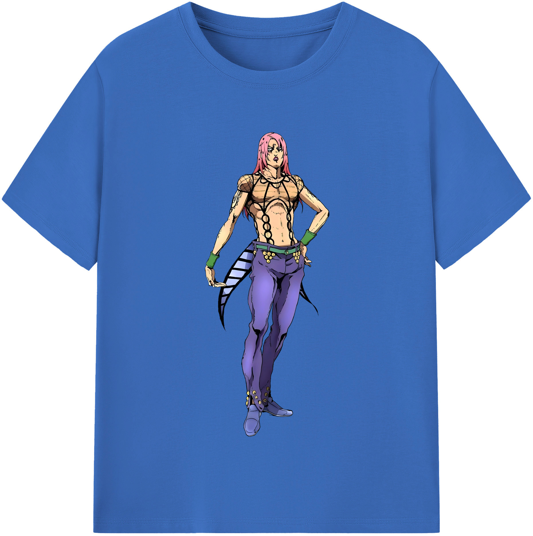 （画像用） ジョジョの奇妙な冒険 ビネガー?ドッピオ JoJo's Bizarre Adventure Vinegar Doppio 綿100％半袖Tシャツ（フロントプリント）