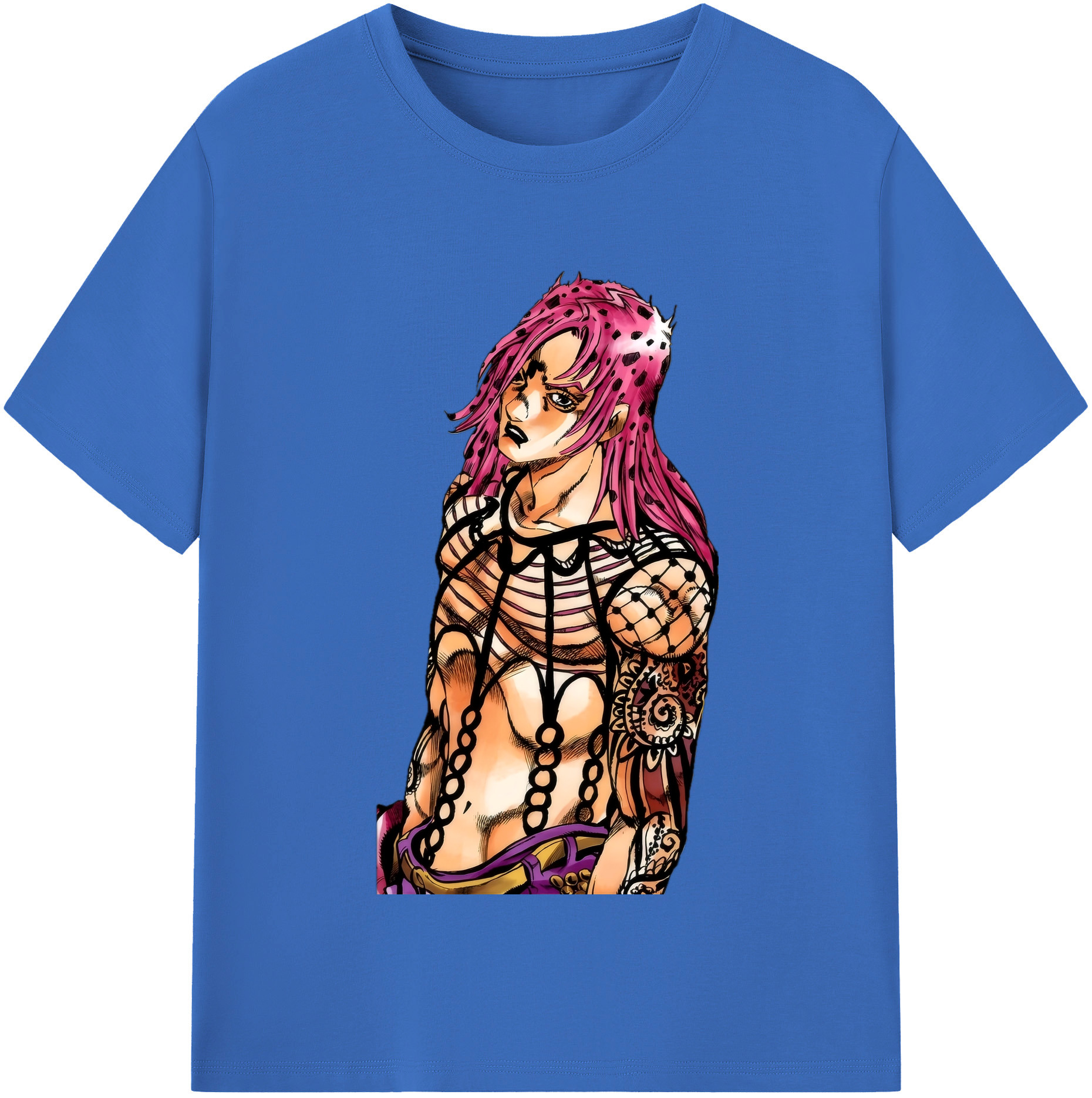 （画像用） ジョジョの奇妙な冒険 ビネガー?ドッピオ JoJo's Bizarre Adventure Vinegar Doppio 綿100％半袖Tシャツ（フロントプリント）